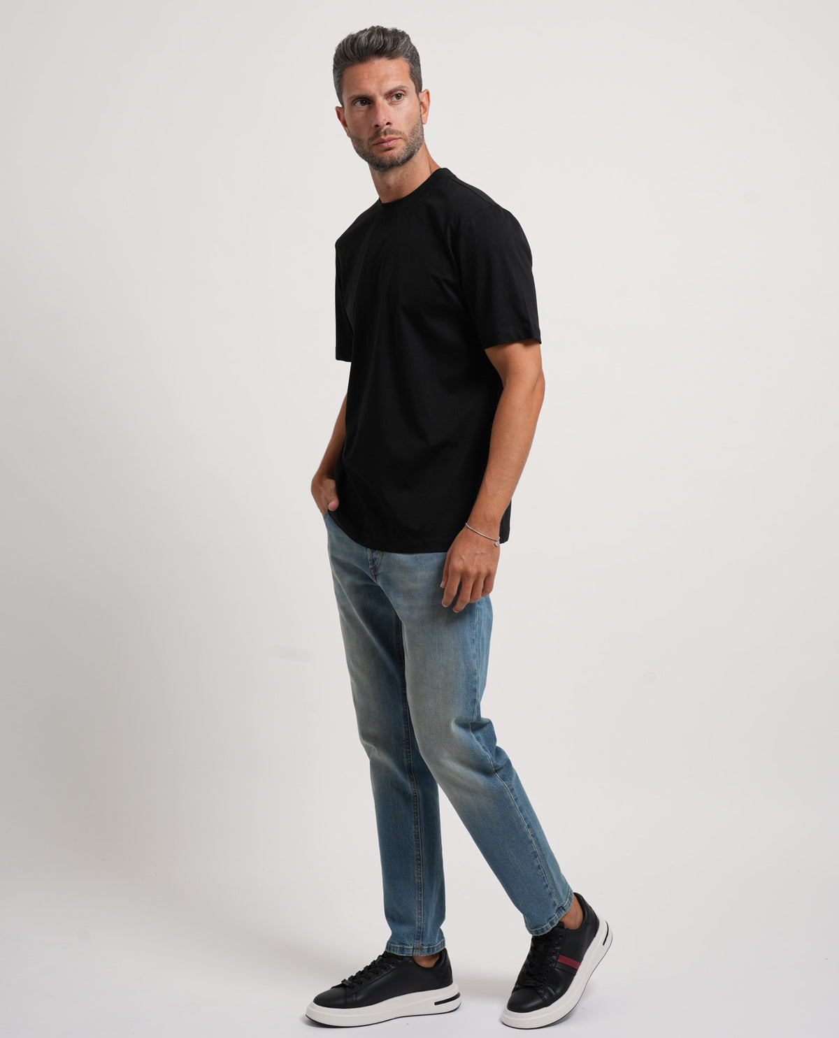 T-shirt uomo Settemezzo girocollo in cotone 