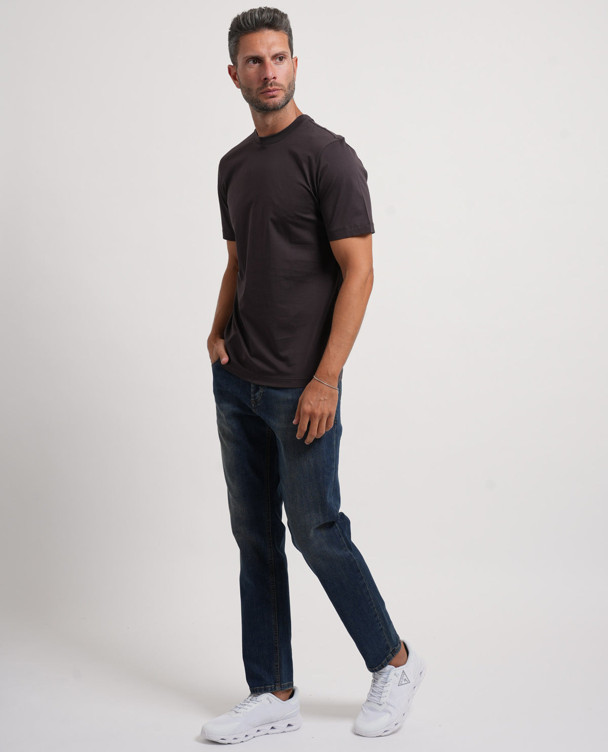 T-shirt uomo Settemezzo girocollo in cotone 