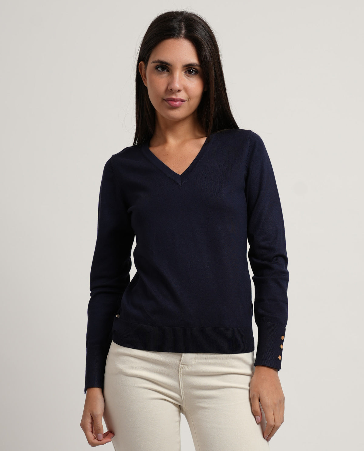 Maglia donna SetteMezzo con scollo a V 