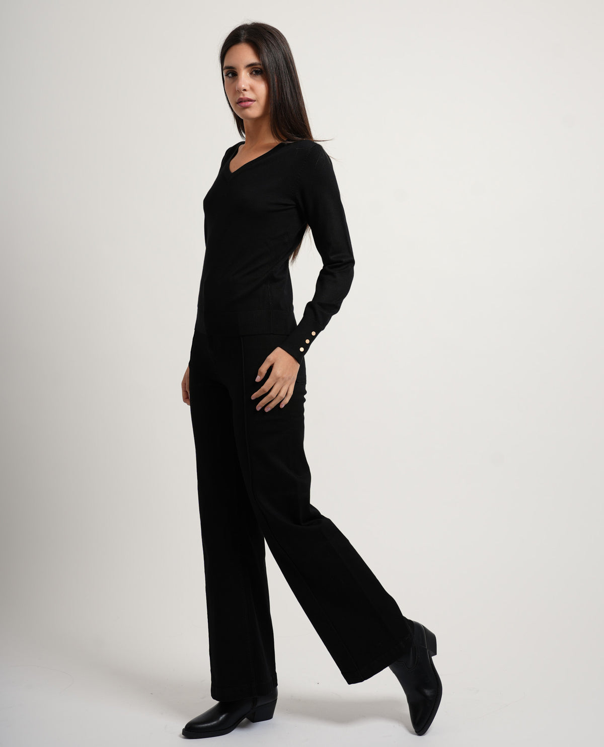 Maglia donna SetteMezzo con scollo a V 