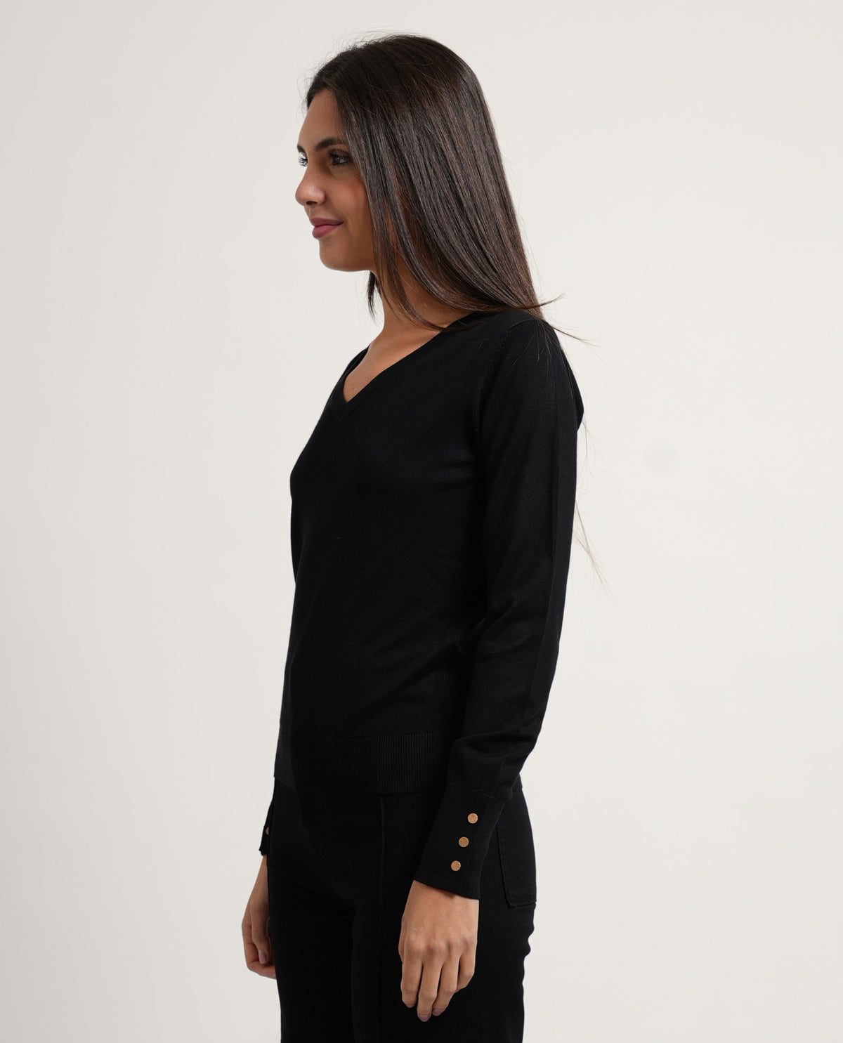 Maglia donna SetteMezzo con scollo a V 