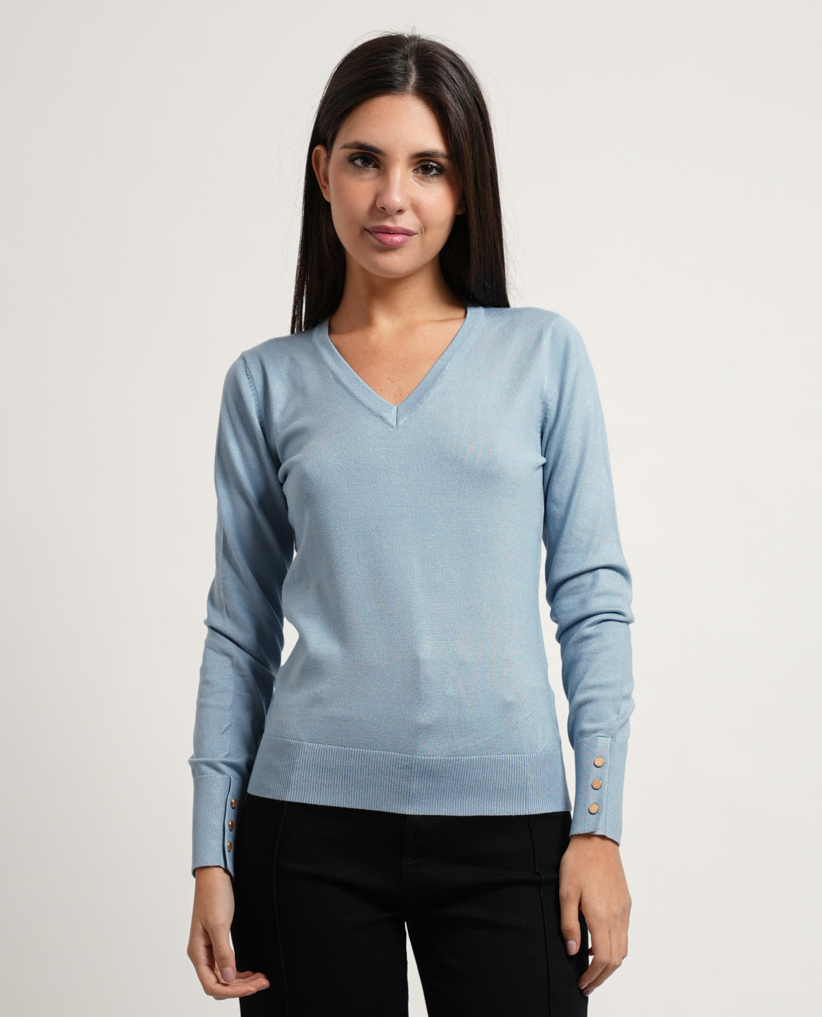 Maglia donna SetteMezzo con scollo a V 