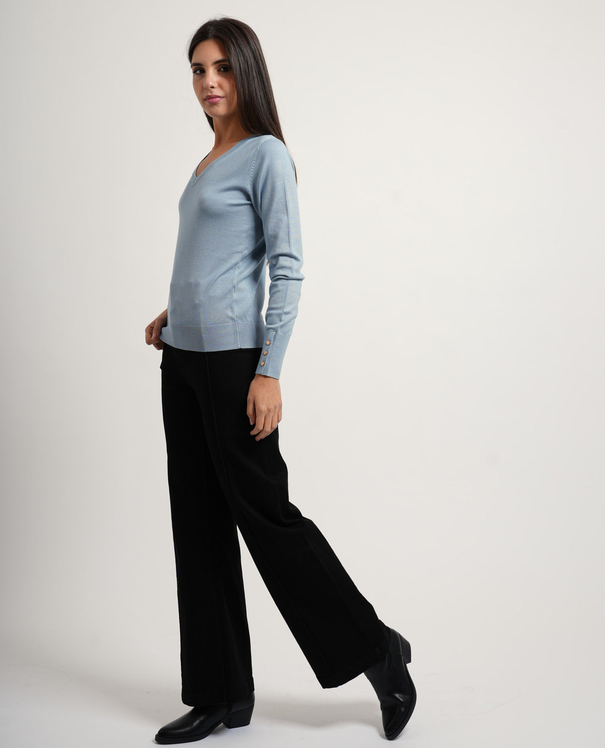 Maglia donna SetteMezzo con scollo a V 