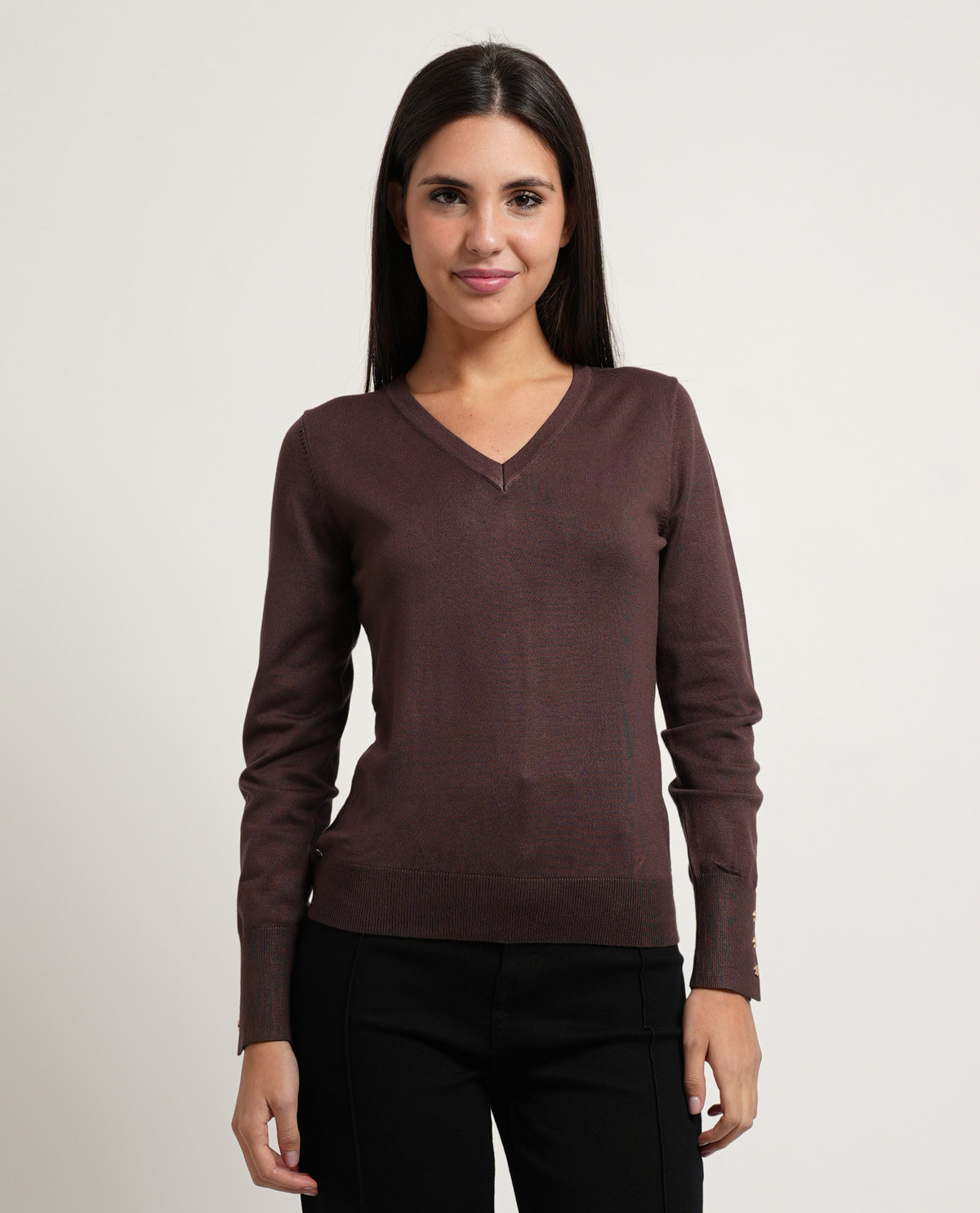 Maglia donna SetteMezzo con scollo a V 