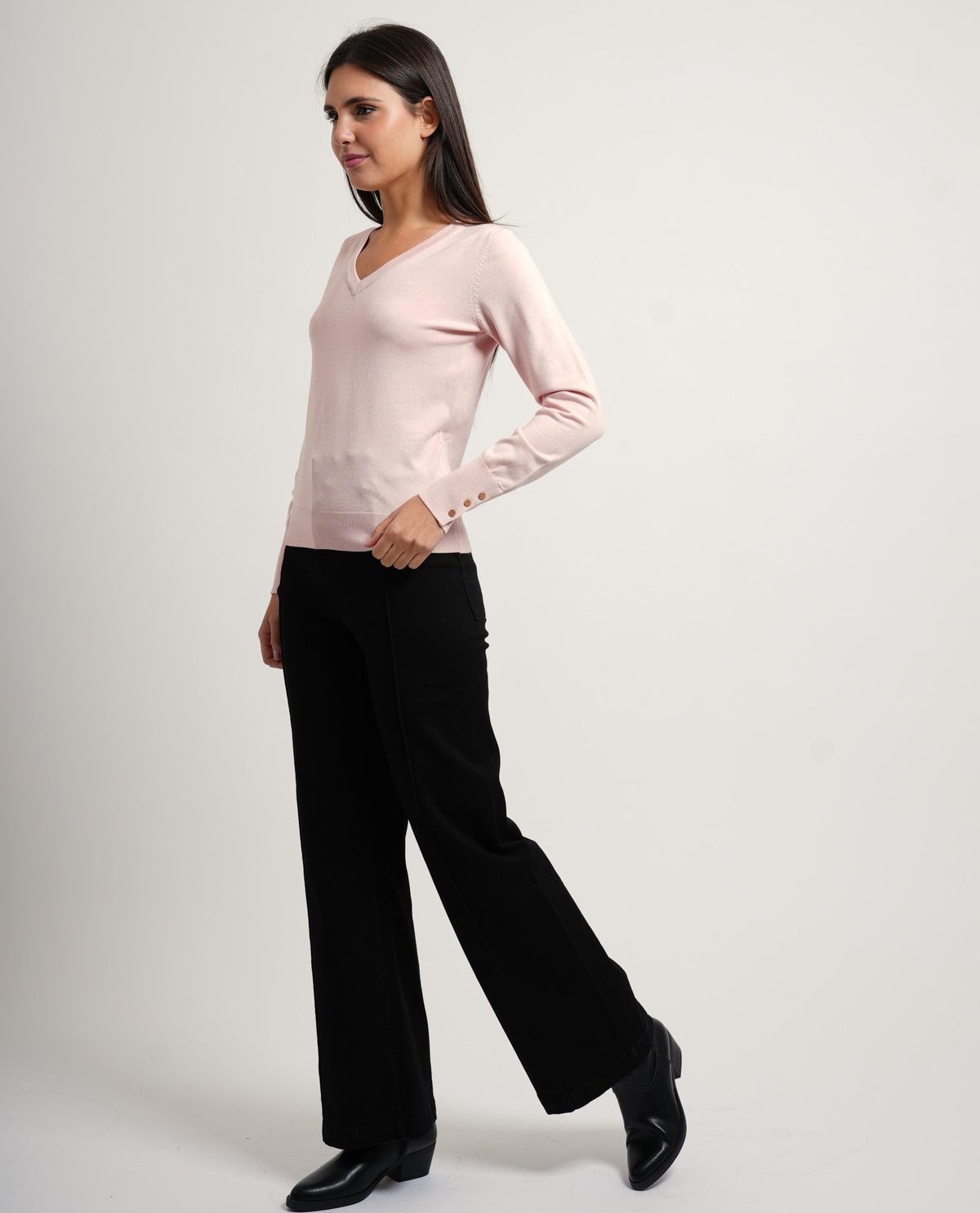 Maglia donna SetteMezzo con scollo a V 