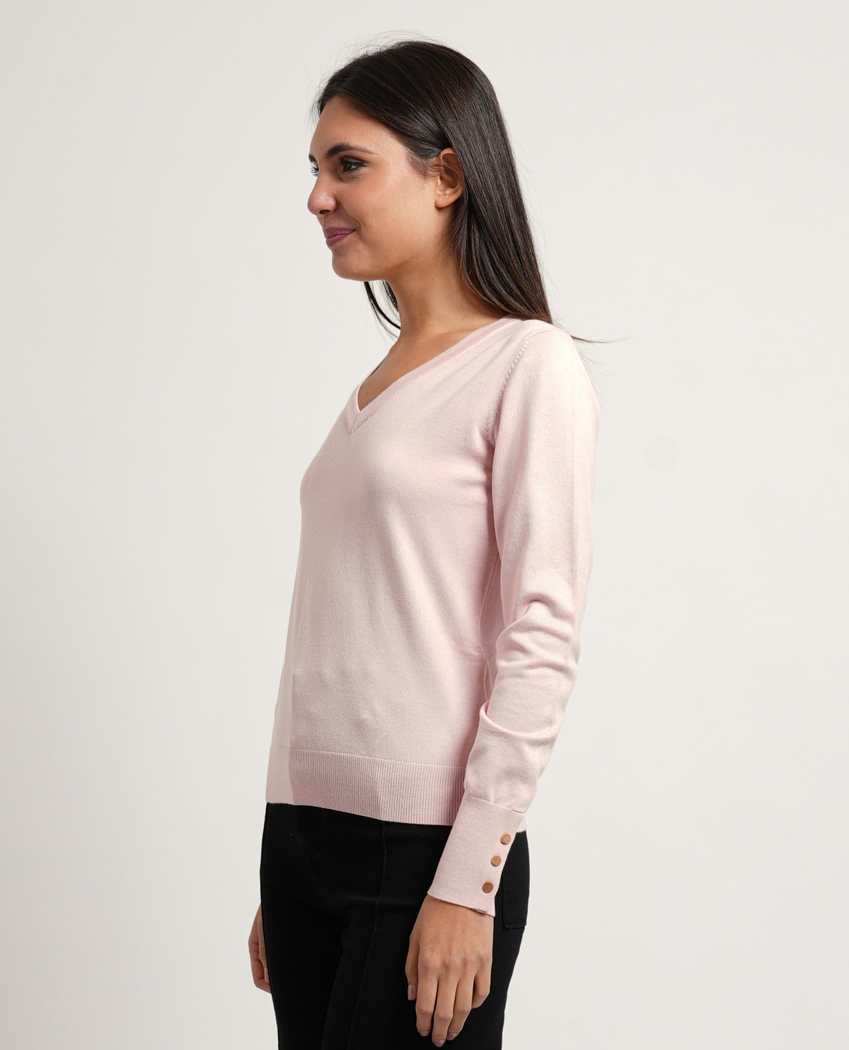 Maglia donna SetteMezzo con scollo a V 