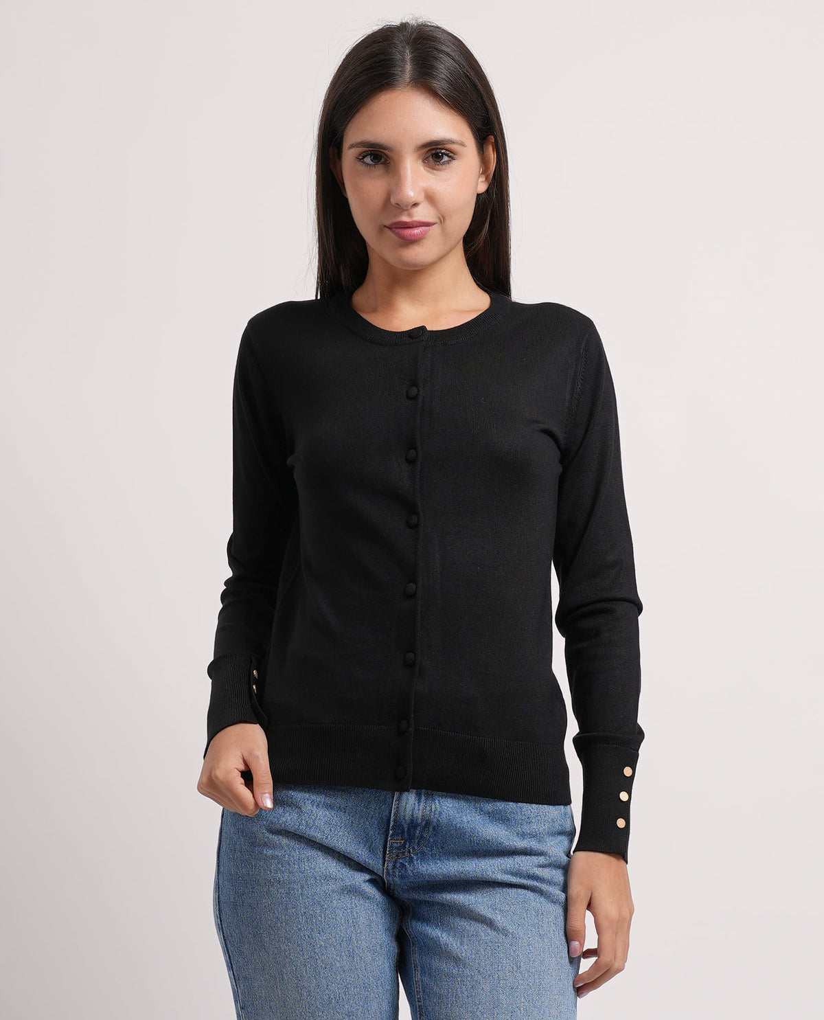 Cardigan donna Settemezzo con bottoni 