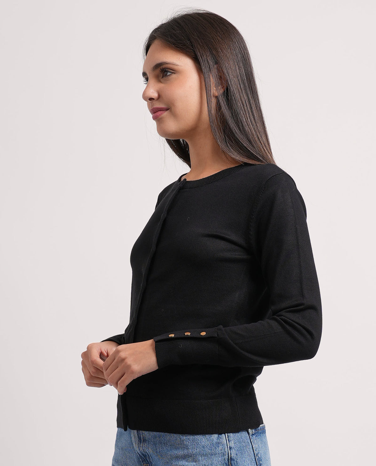 Cardigan donna Settemezzo con bottoni 