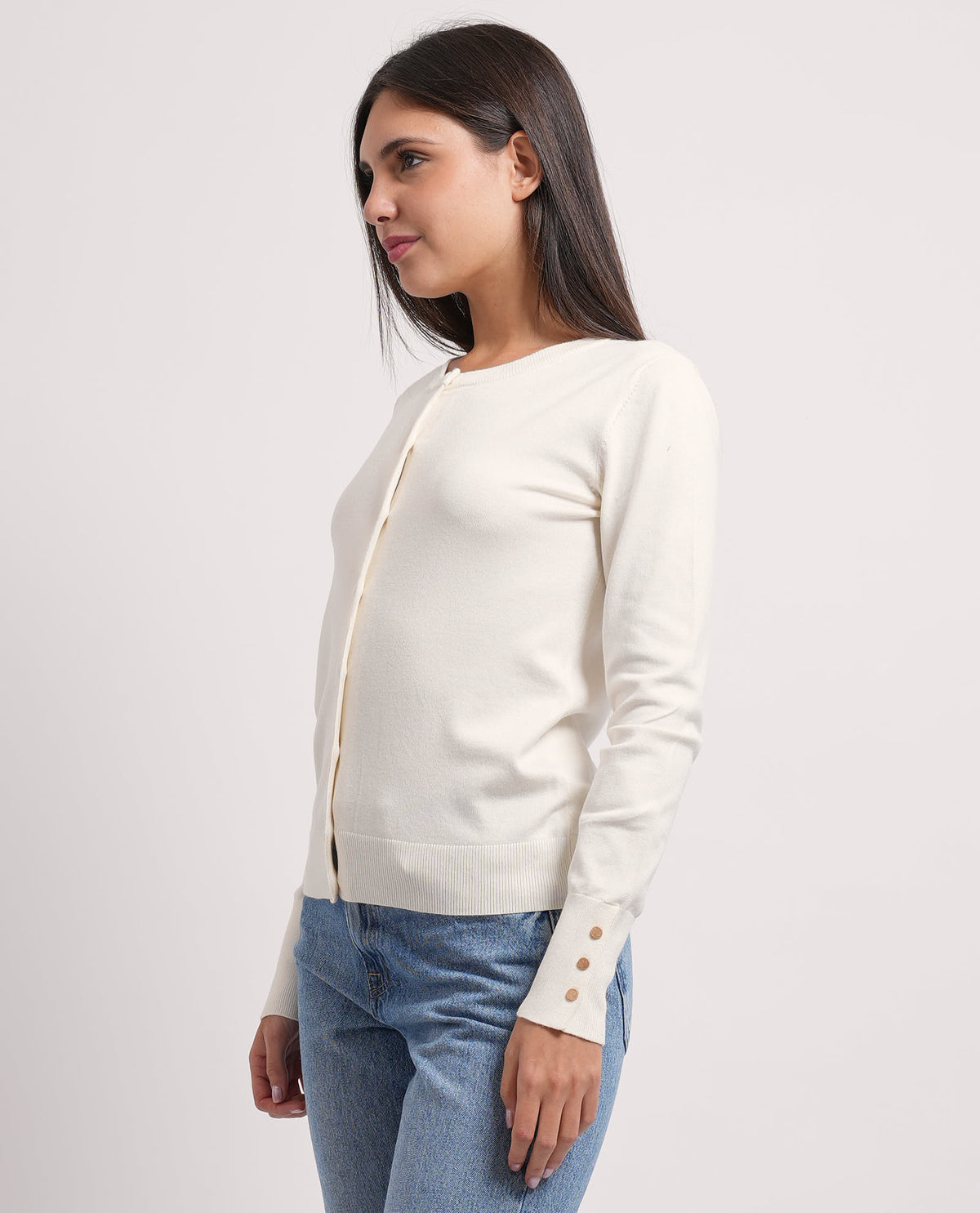 Cardigan donna Settemezzo con bottoni 