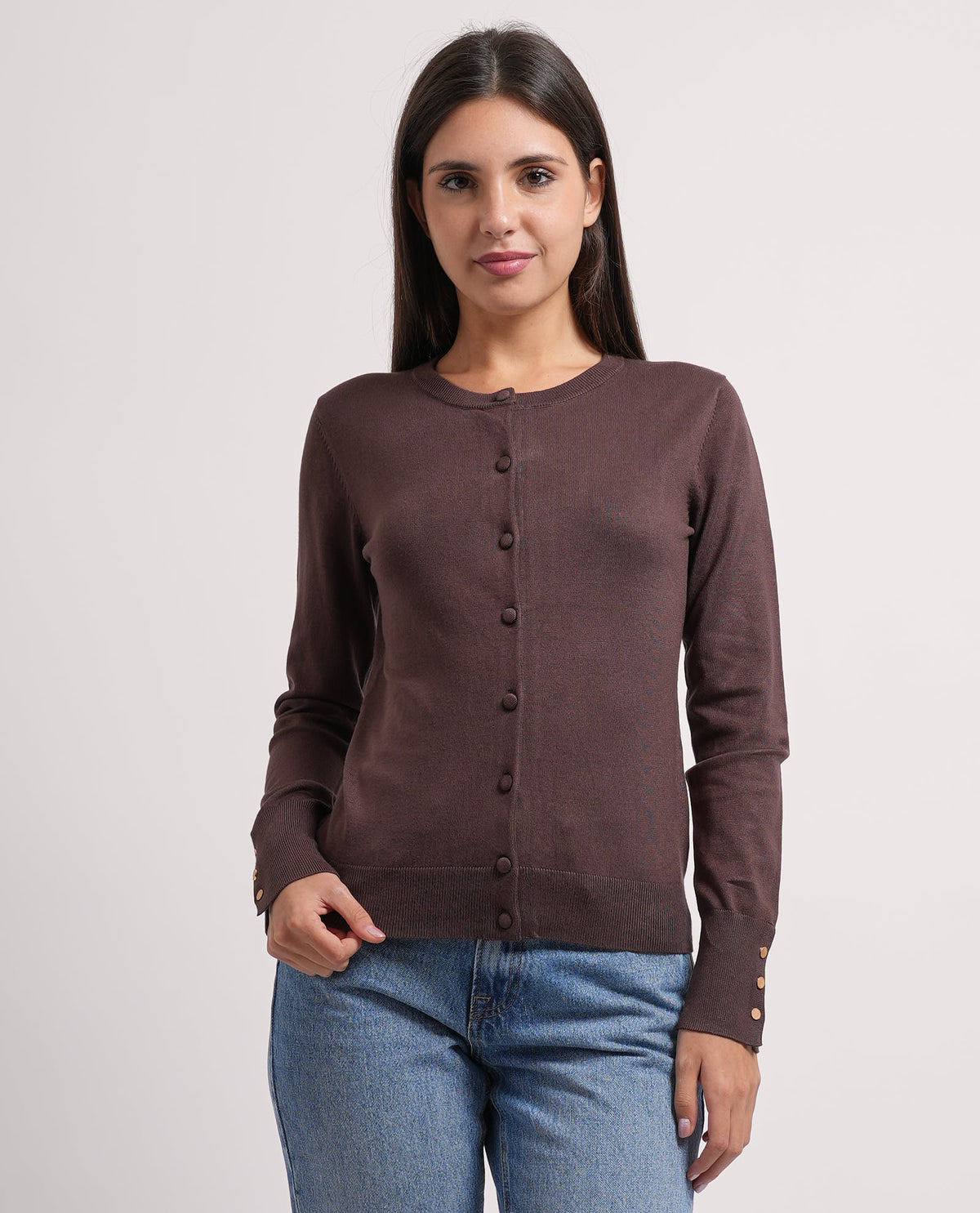 Cardigan donna Settemezzo con bottoni 