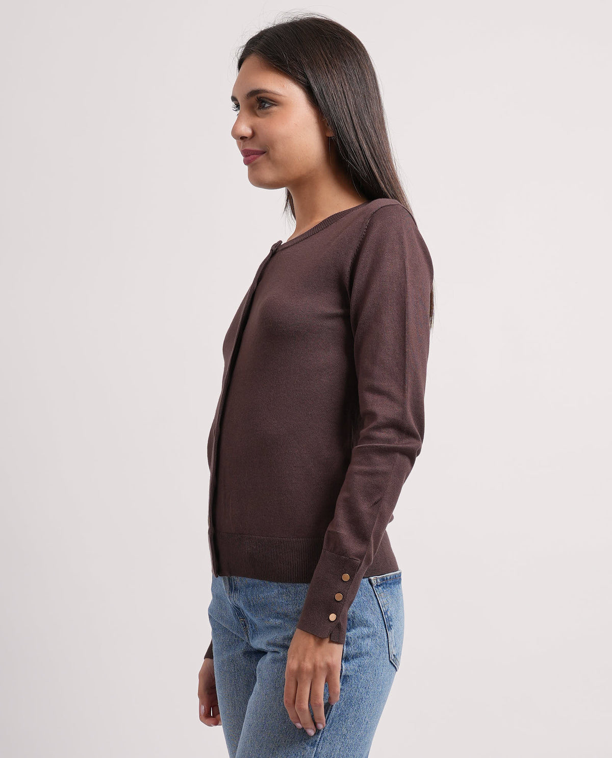 Cardigan donna Settemezzo con bottoni 