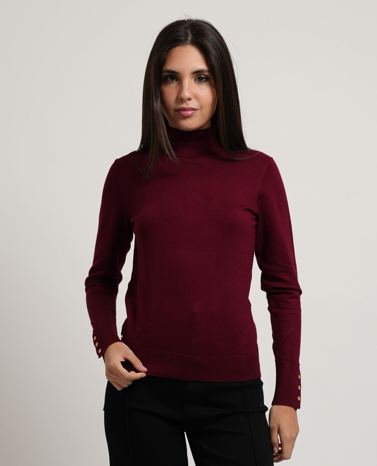 Maglia donna SetteMezzo a collo alto 