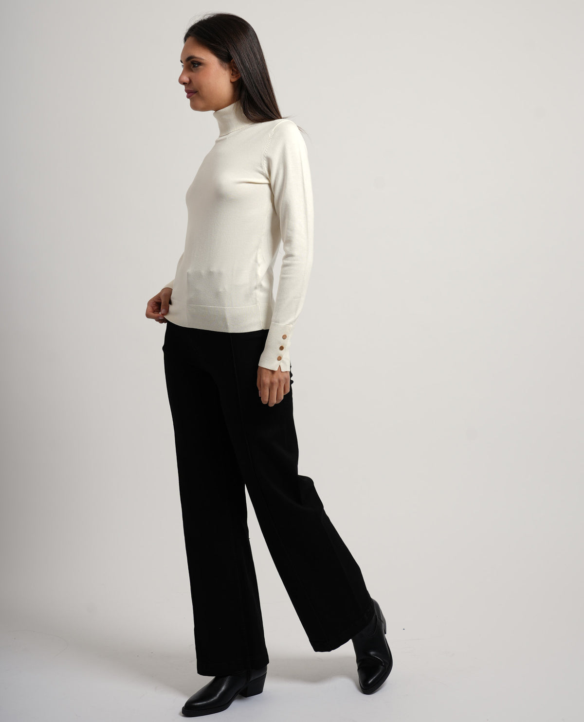 Maglia donna SetteMezzo a collo alto 
