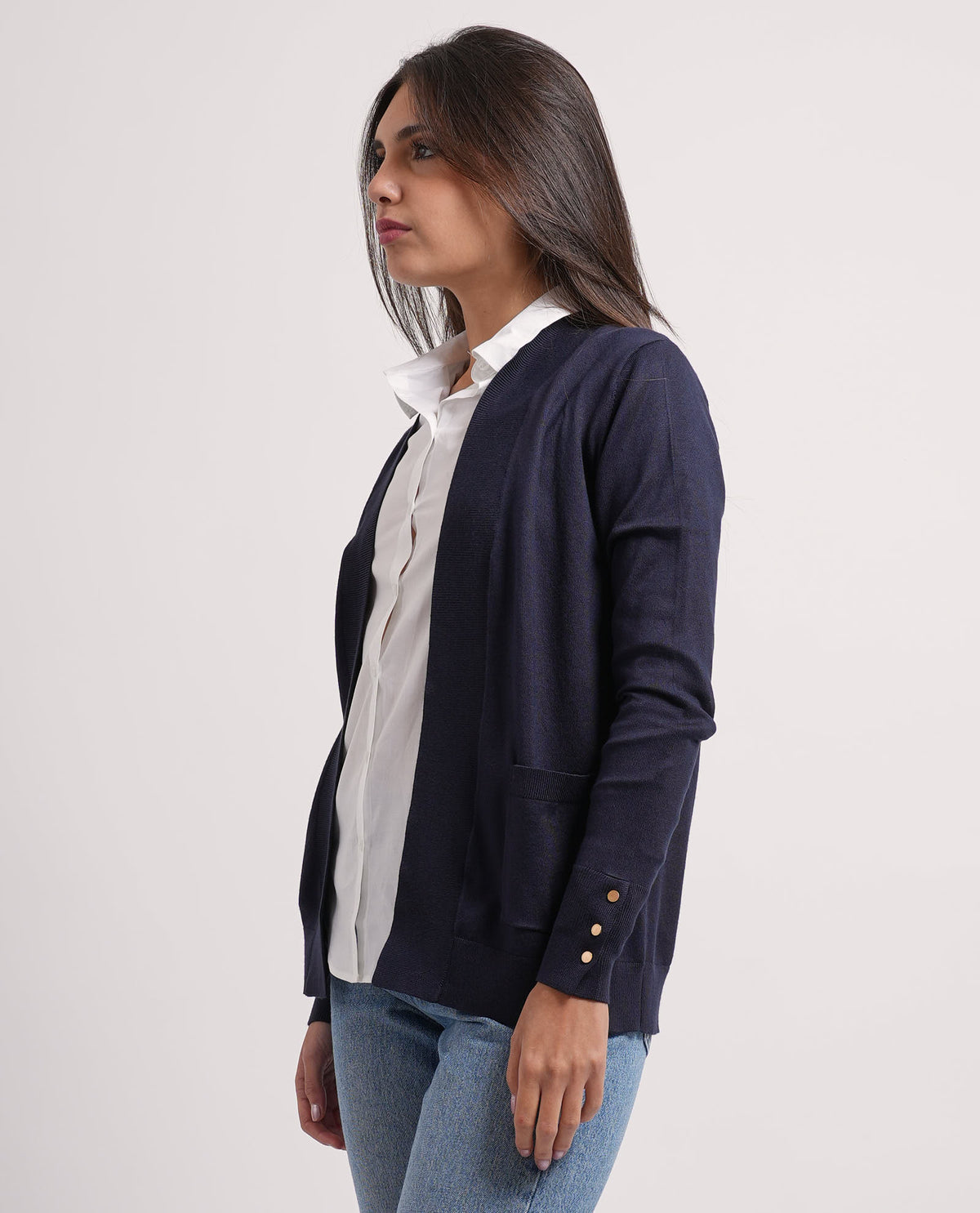 Cardigan aperto donna Settemezzo 