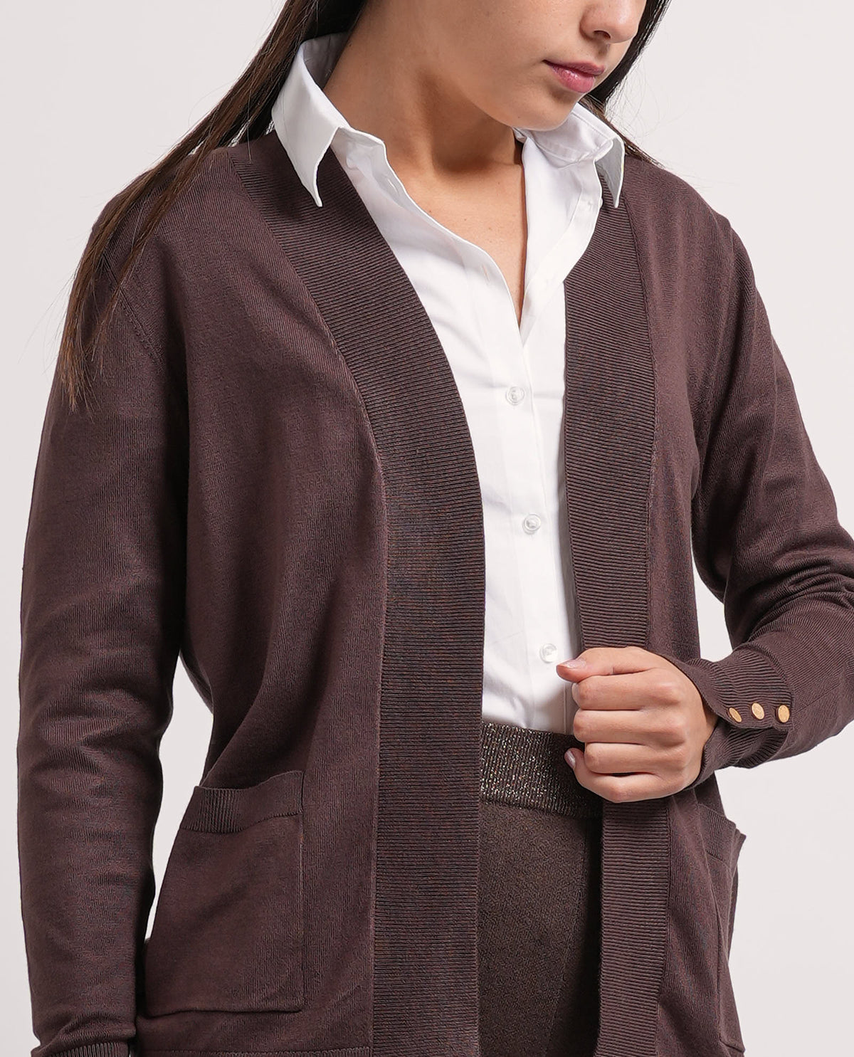 Cardigan aperto donna Settemezzo 