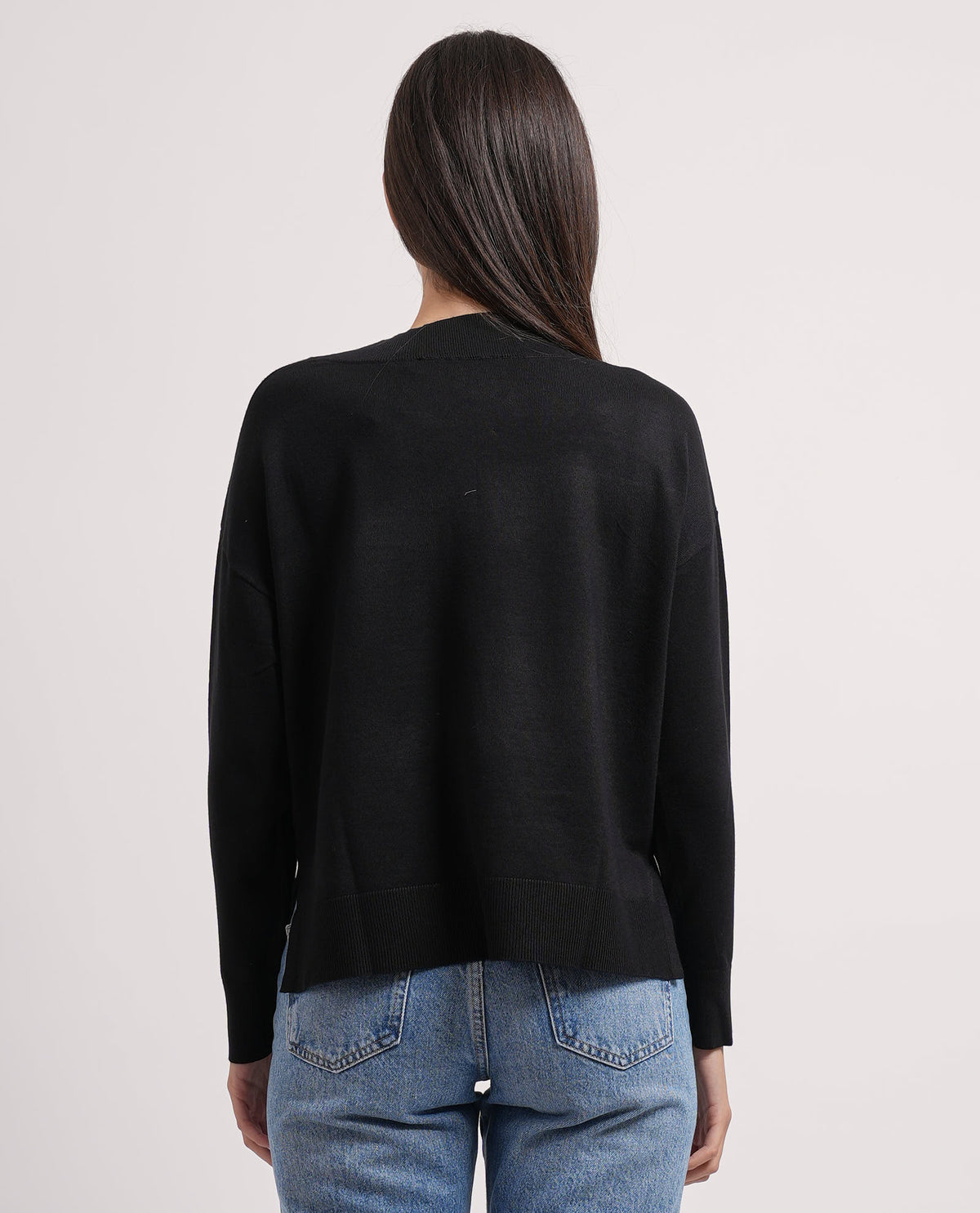 Maglione donna Settemezzo scollo a V 