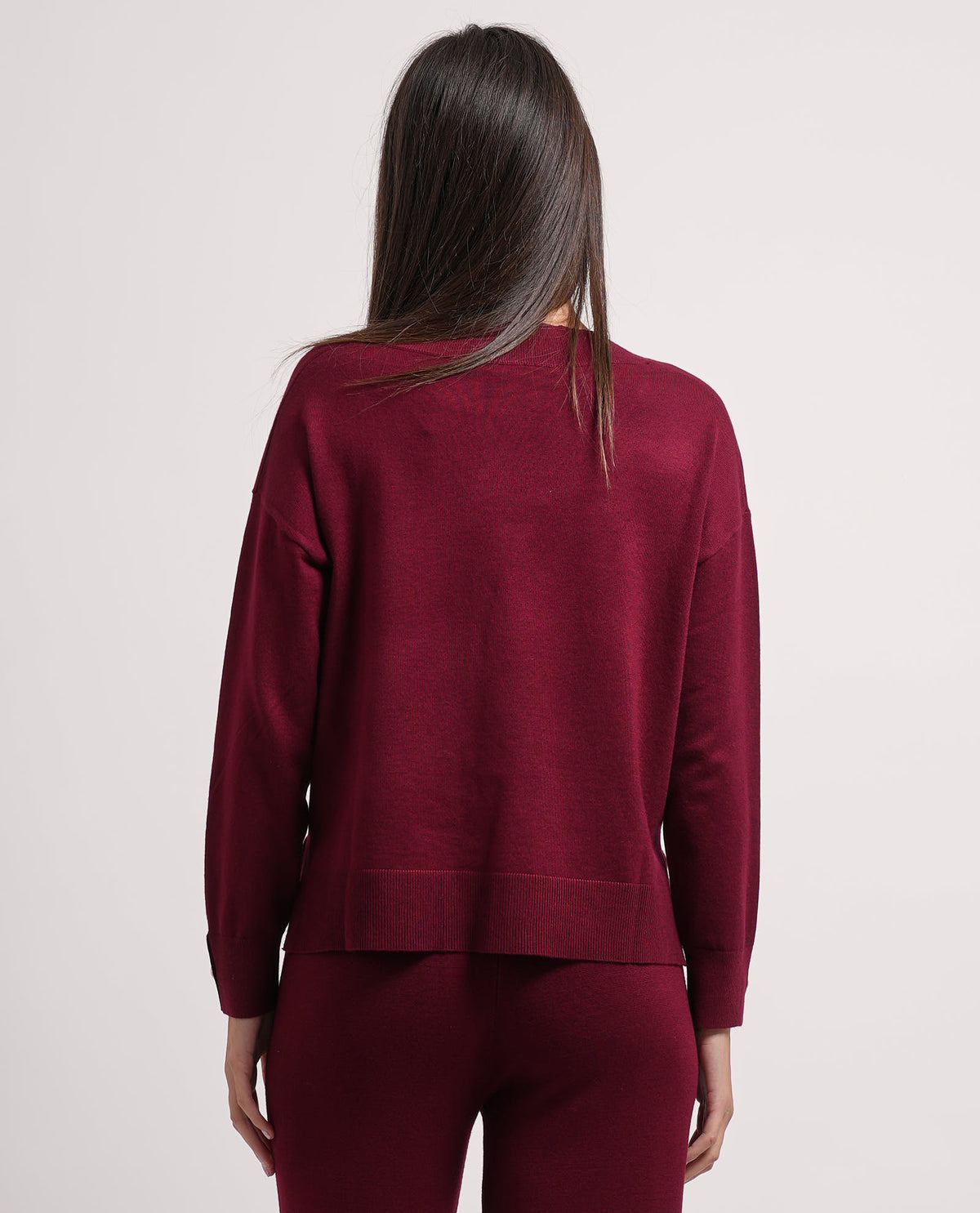 Maglione donna Settemezzo scollo a V 