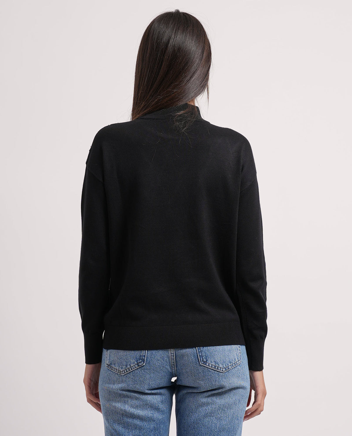 Maglione donna Settemezzo fantasia a rombi 