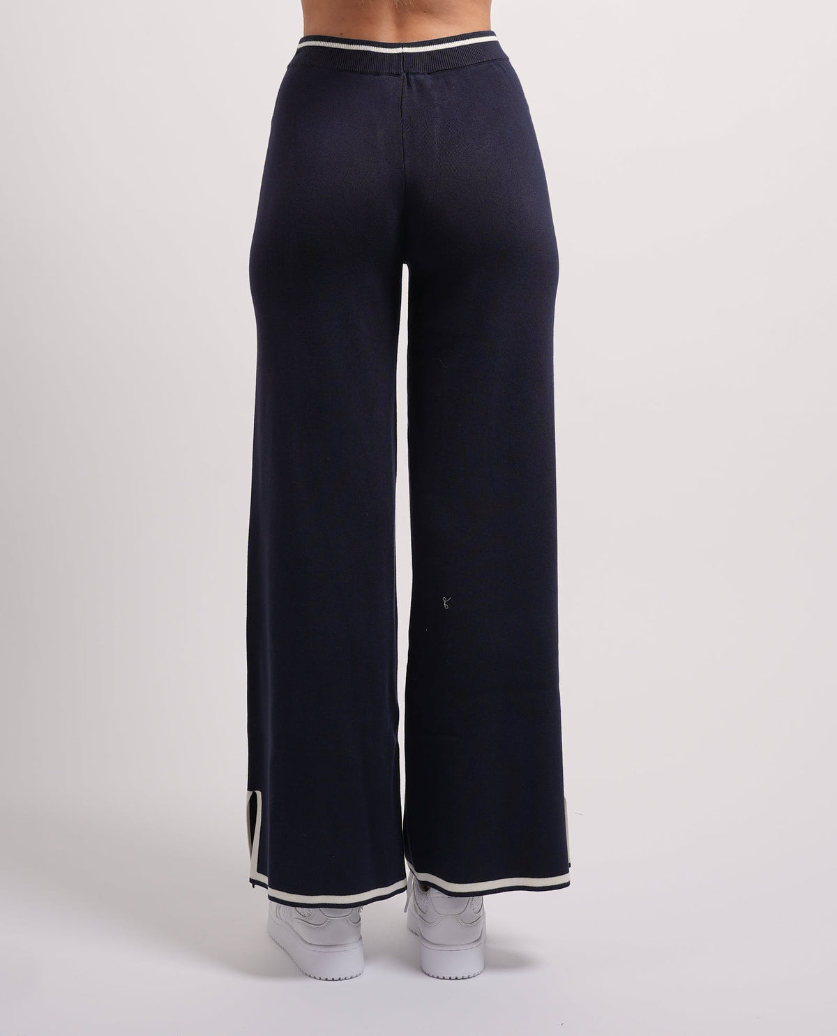 Pantaloni donna Settemezzo con profili a contrasto 
