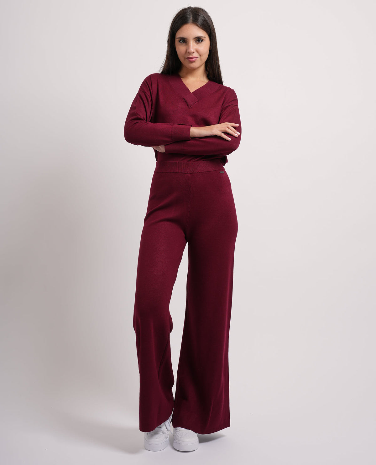 Pantaloni donna Settemezzo a gamba ampia 