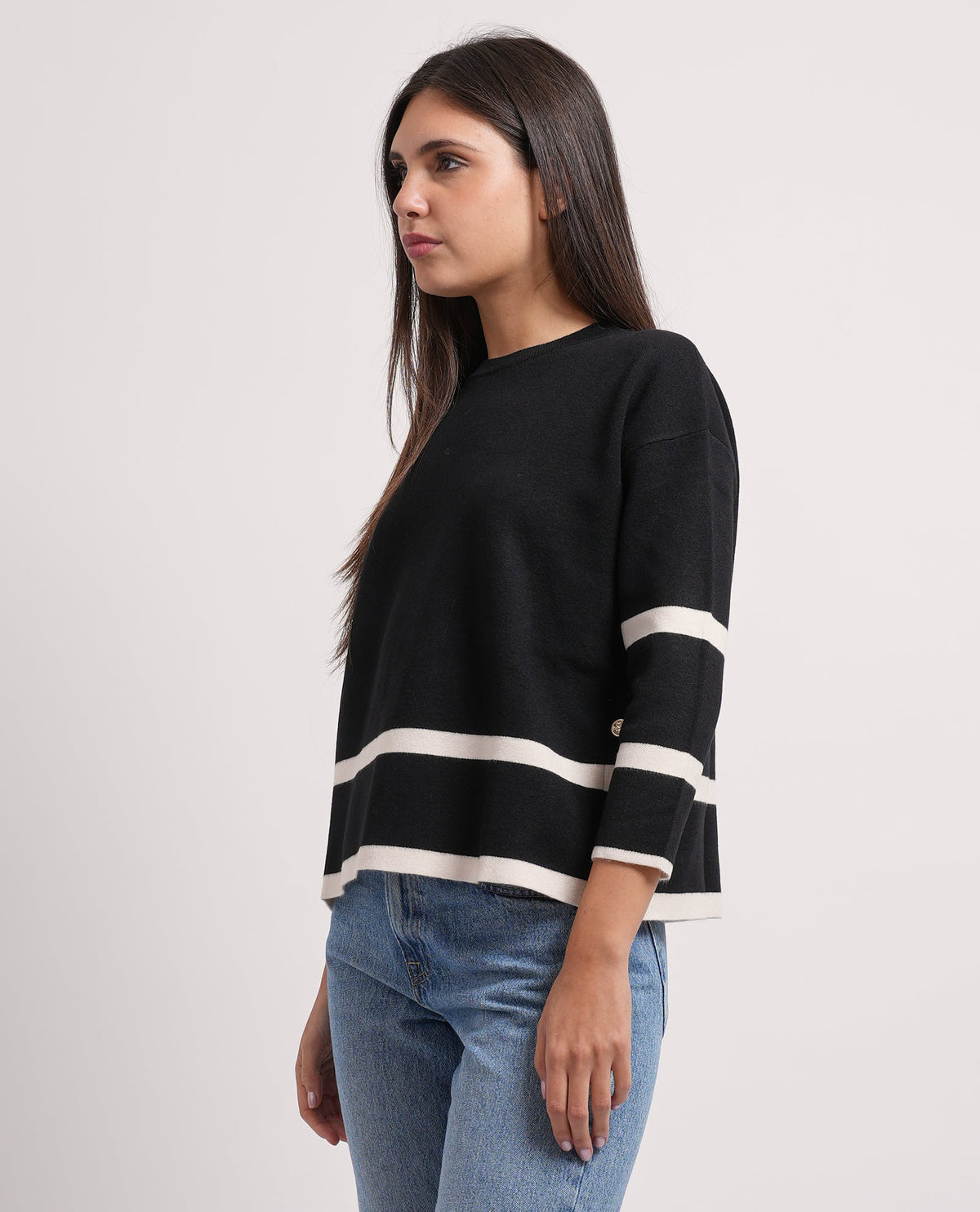 Maglione donna Sette/Mezzo con manica a 3/4 