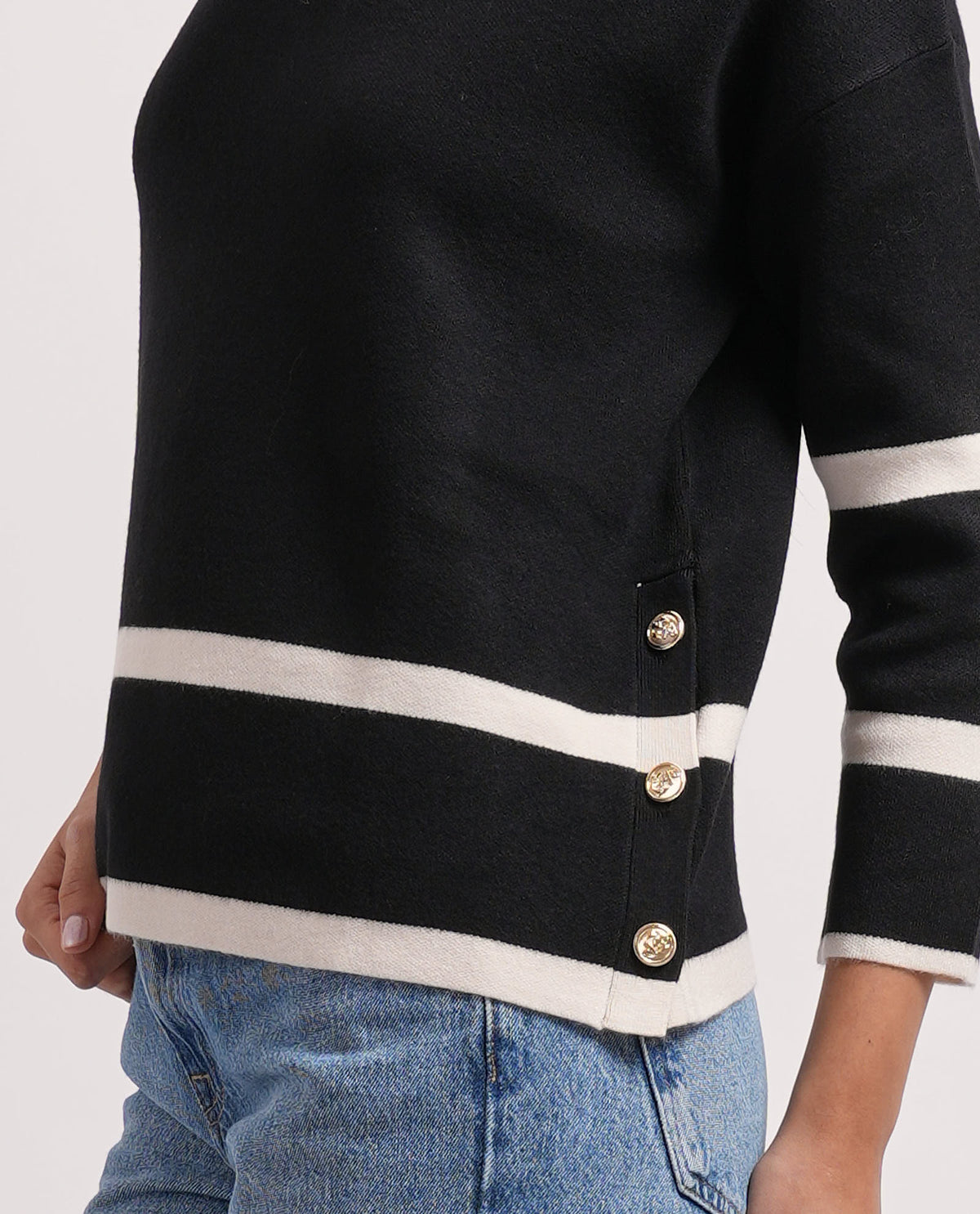 Maglione donna Sette/Mezzo con manica a 3/4 