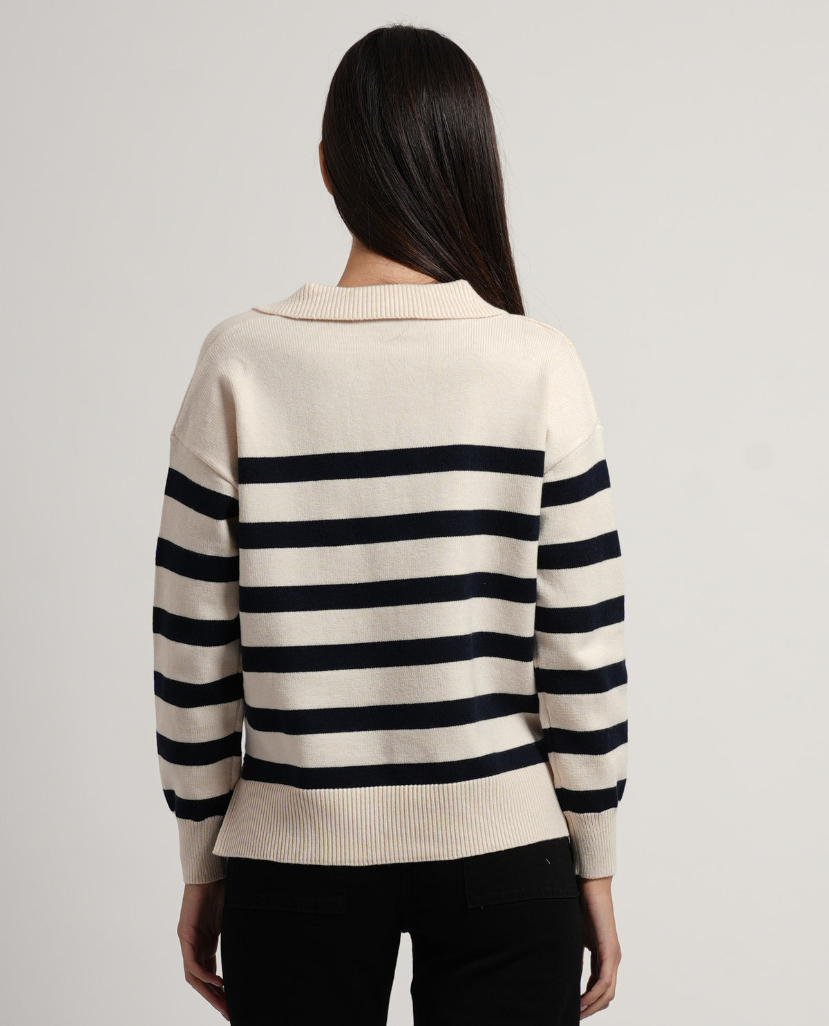 Maglione donna SetteMezzo con collo a polo 
