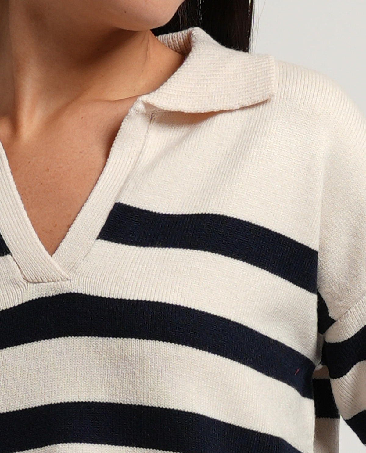Maglione donna SetteMezzo con collo a polo 