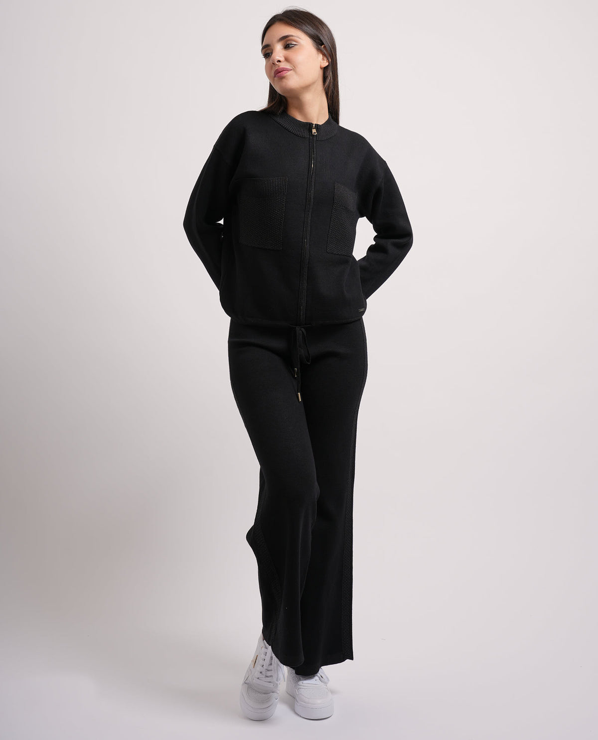 Cardigan donna Settemezzo con tasconi 