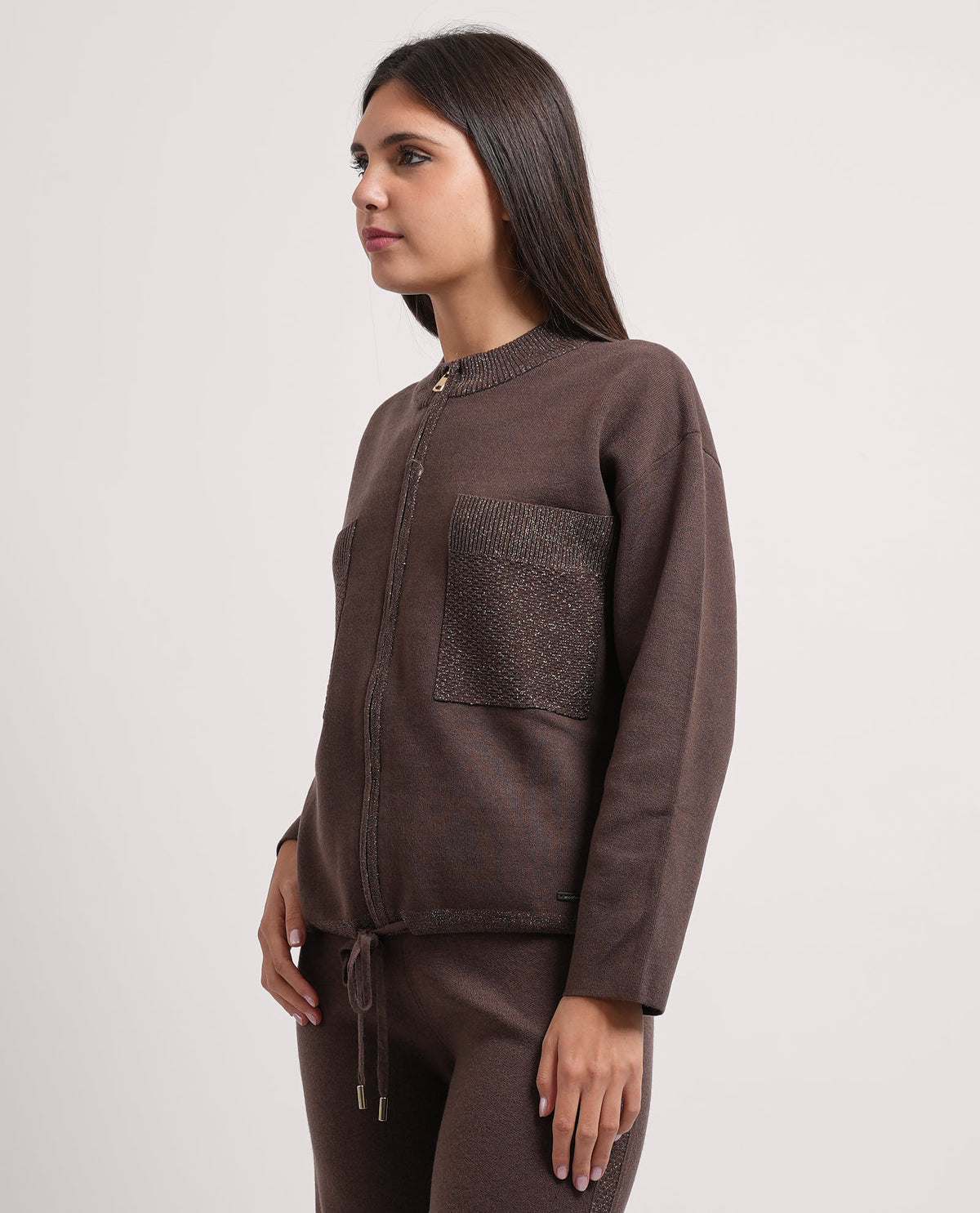 Cardigan donna Settemezzo con tasconi 