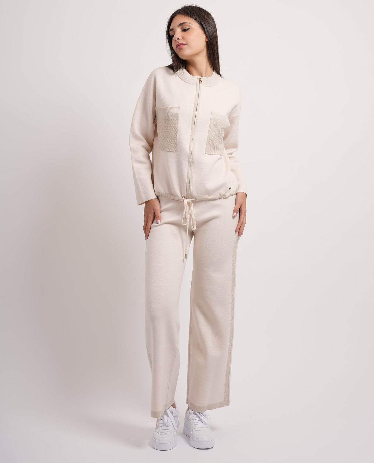Cardigan donna Settemezzo con tasconi 