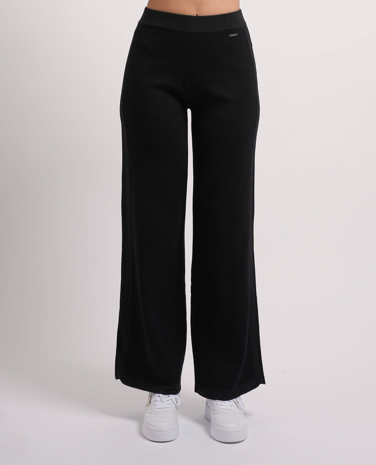 Pantaloni donna Settemezzo con banda laterale 