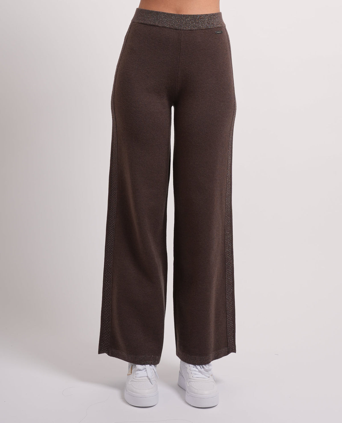 Pantaloni donna Settemezzo con banda laterale 