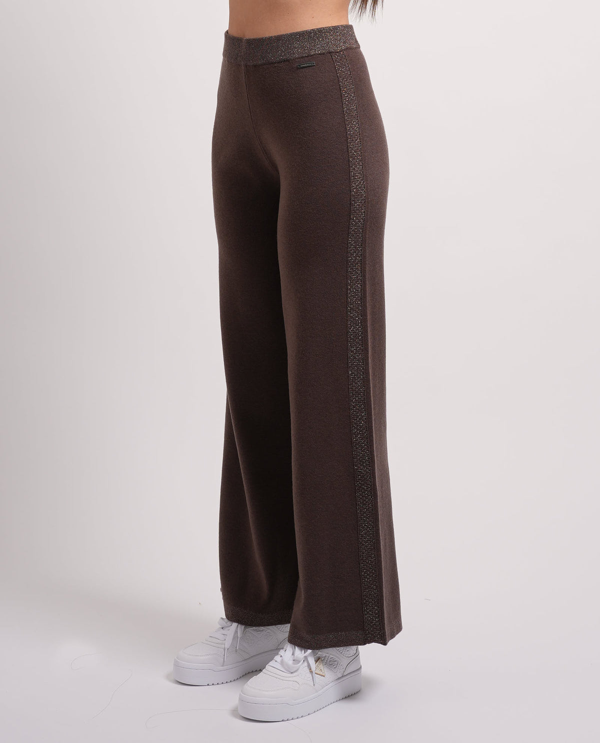Pantaloni donna Settemezzo con banda laterale 