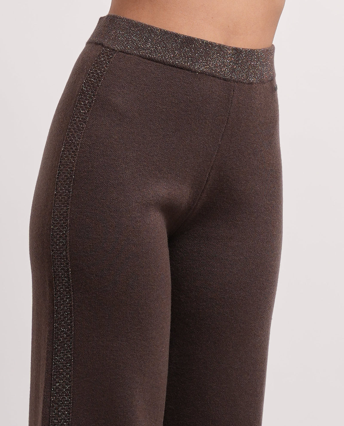 Pantaloni donna Settemezzo con banda laterale 