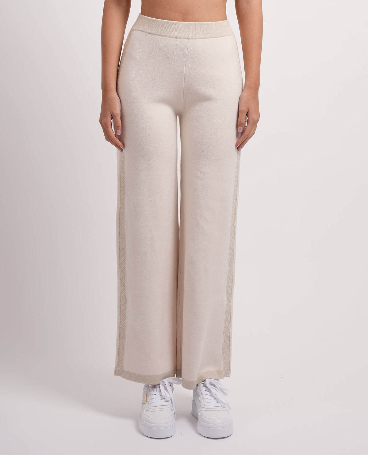 Pantaloni donna Settemezzo con banda laterale 