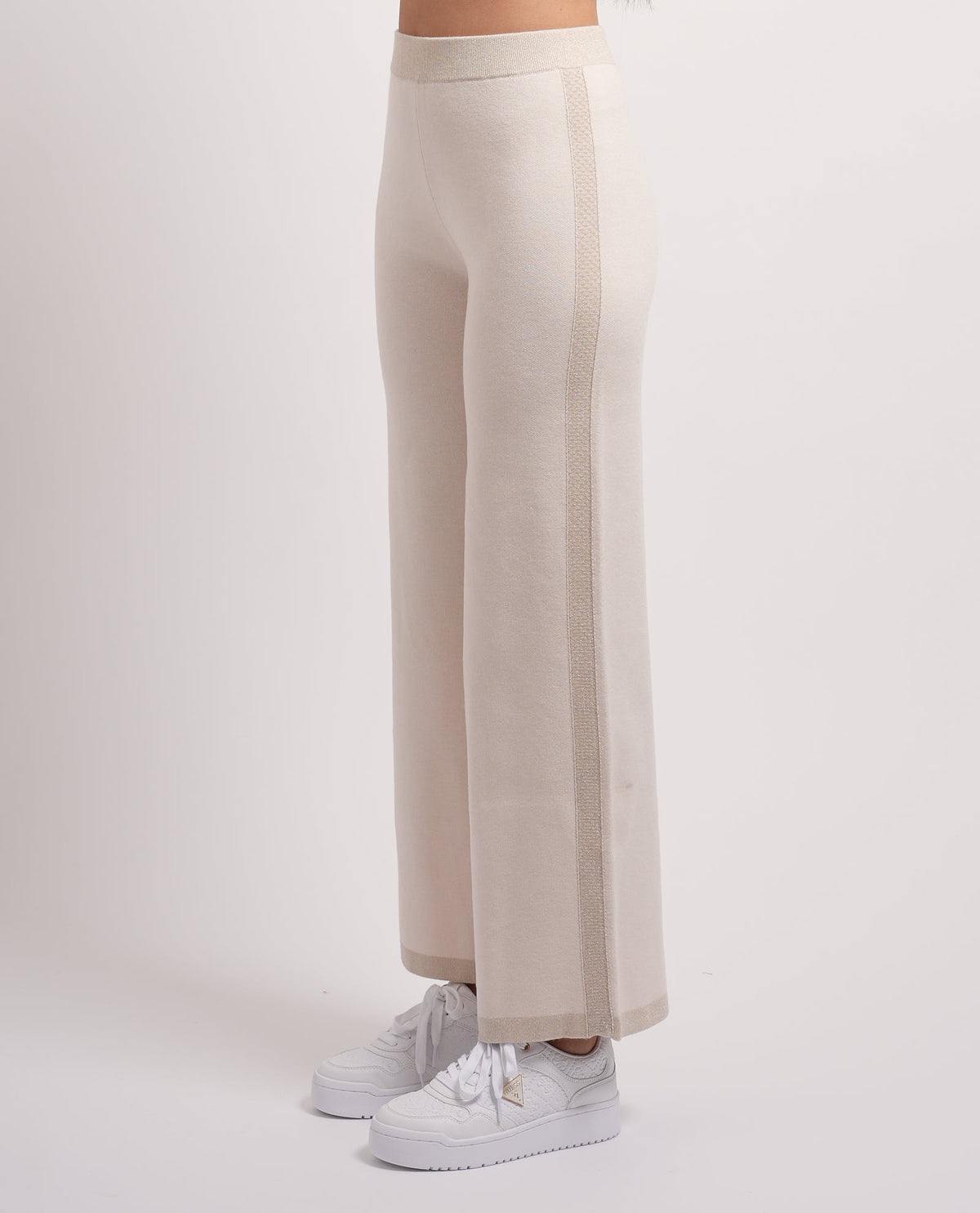 Pantaloni donna Settemezzo con banda laterale 