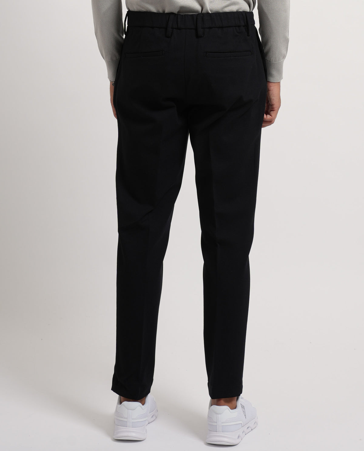 Pantaloni uomo Sette/Mezzo con pences ed elastico 
