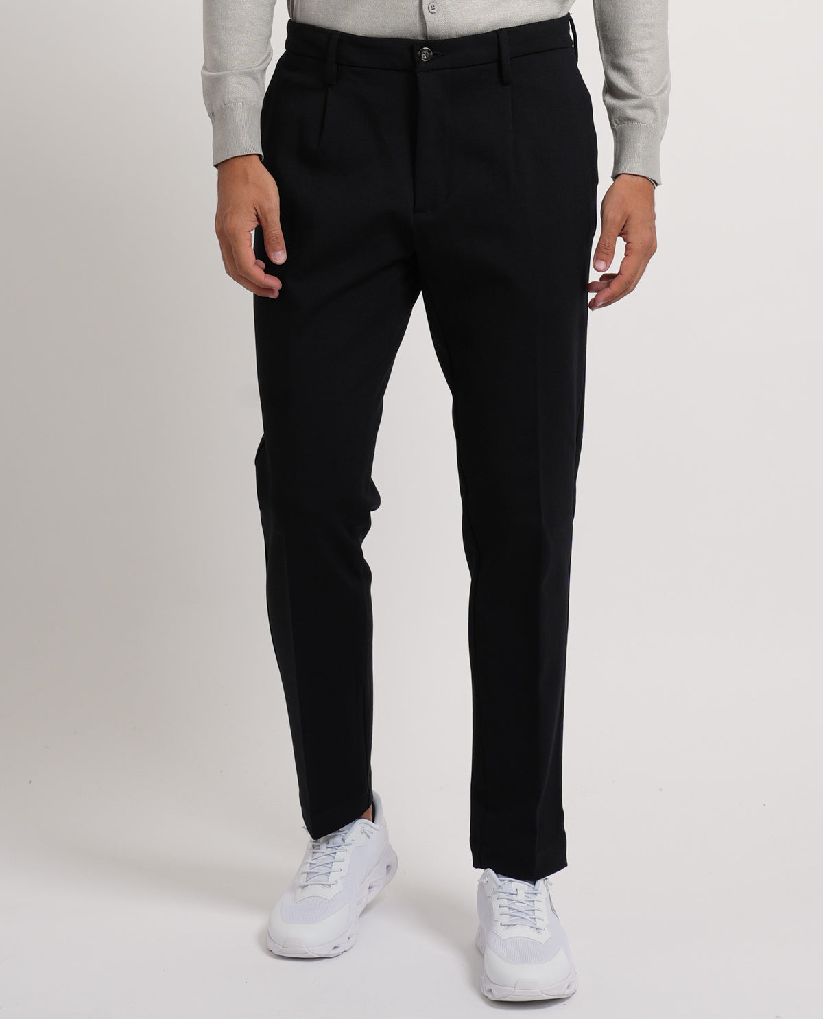 Pantaloni uomo Sette/Mezzo con pences ed elastico 