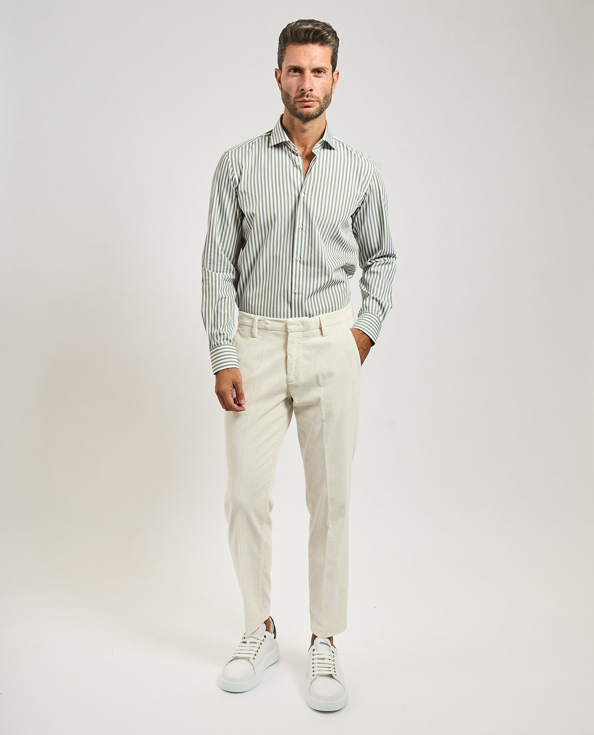 Pantaloni uomo Settemezzo in velluto 