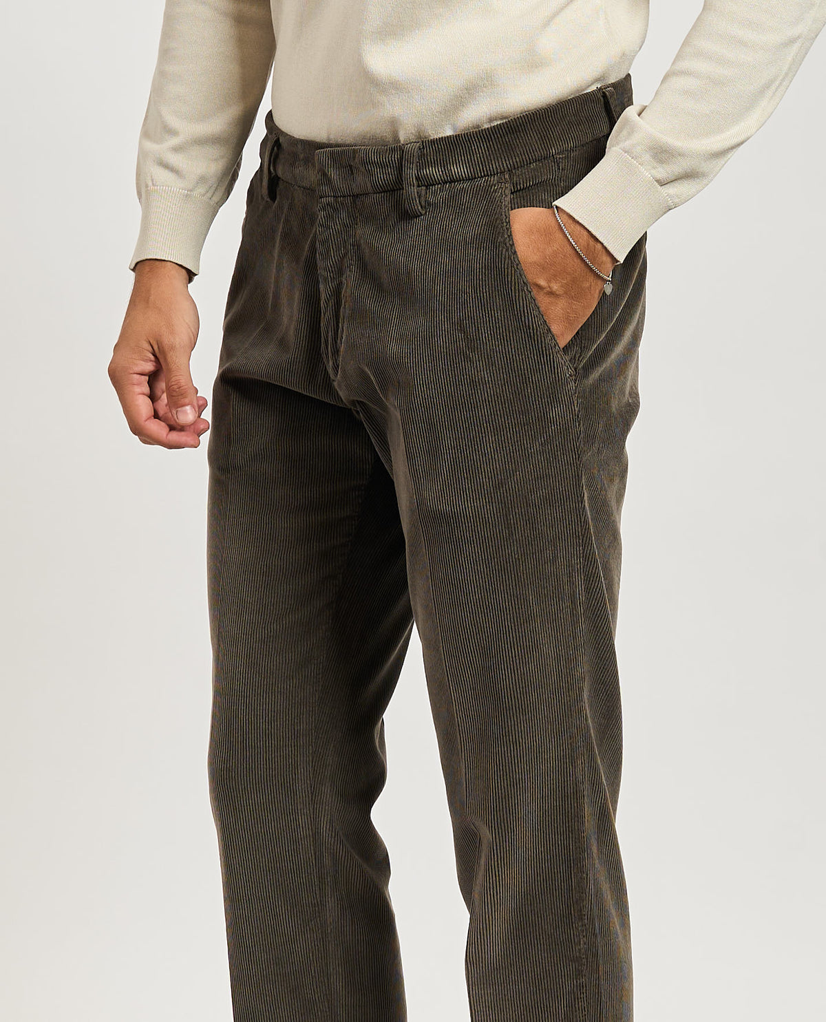 Pantaloni uomo Settemezzo in velluto 