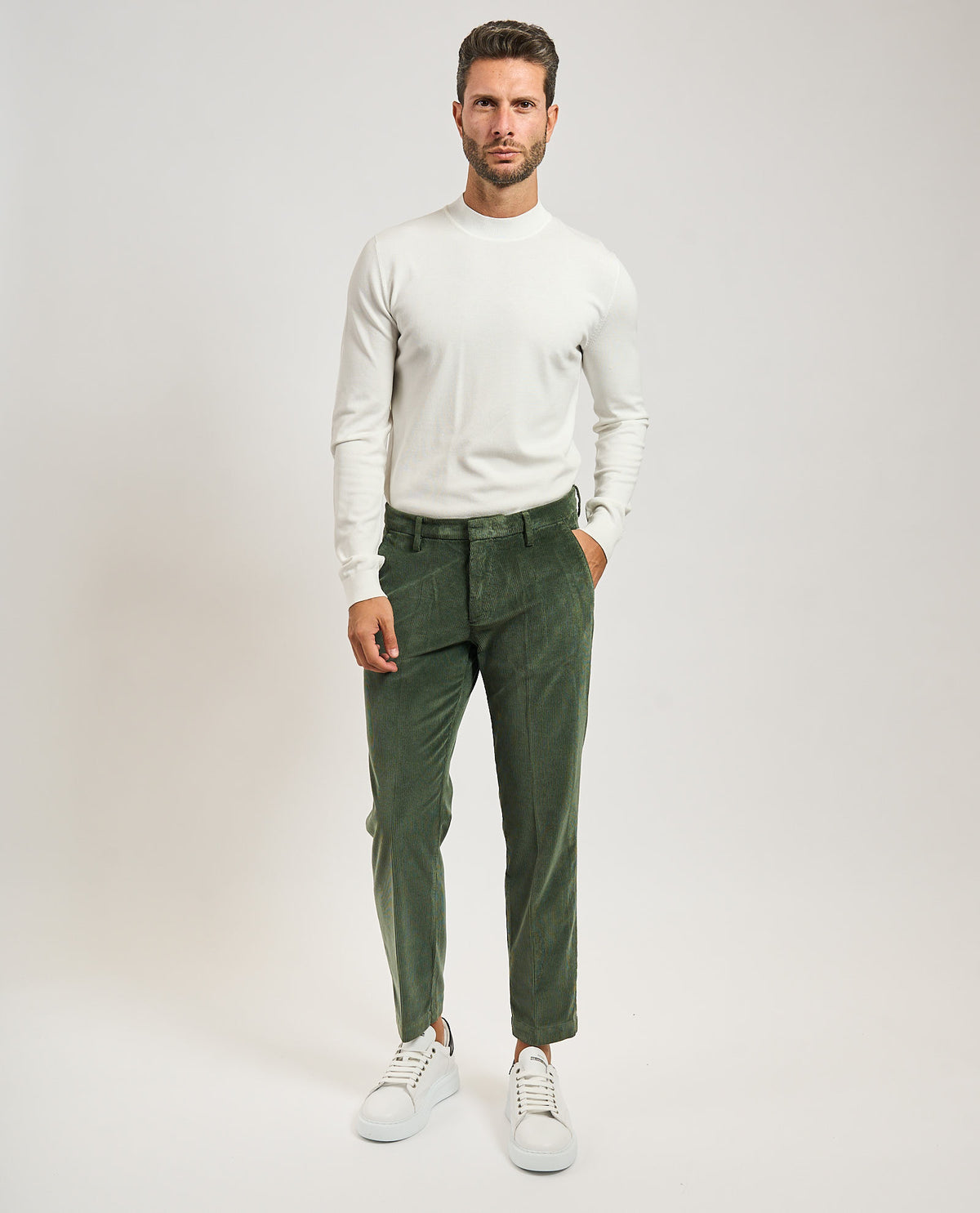 Pantaloni uomo Settemezzo in velluto 