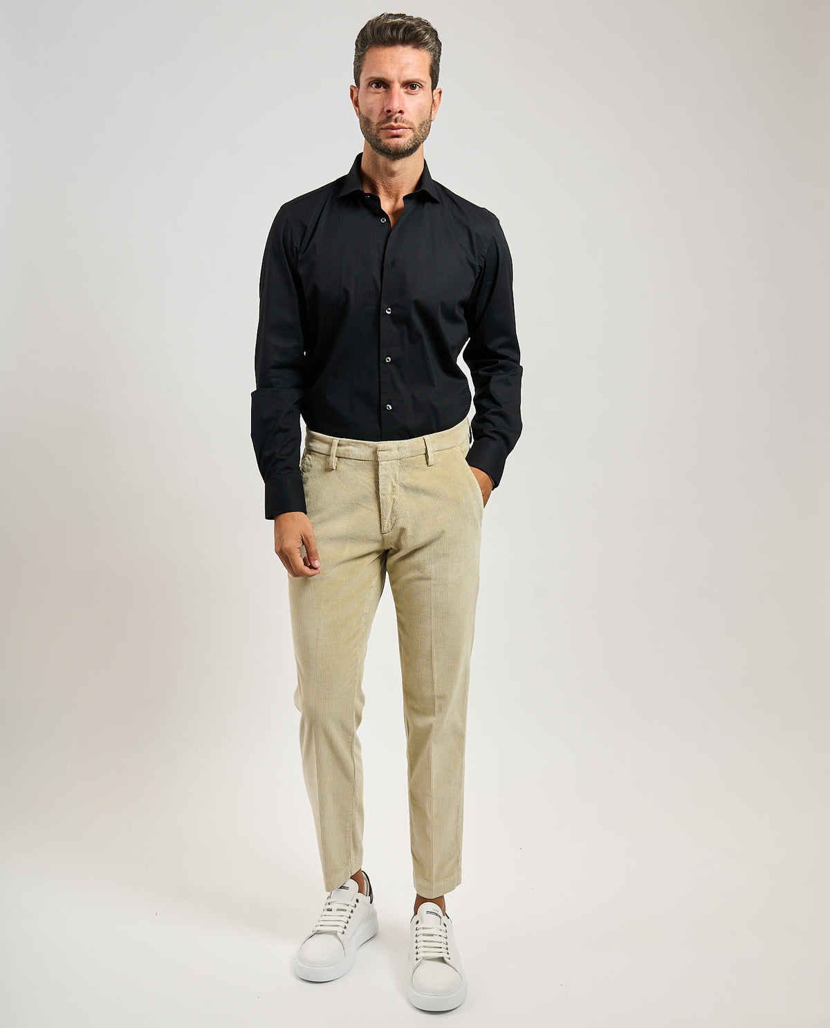 Pantaloni uomo Settemezzo in velluto 
