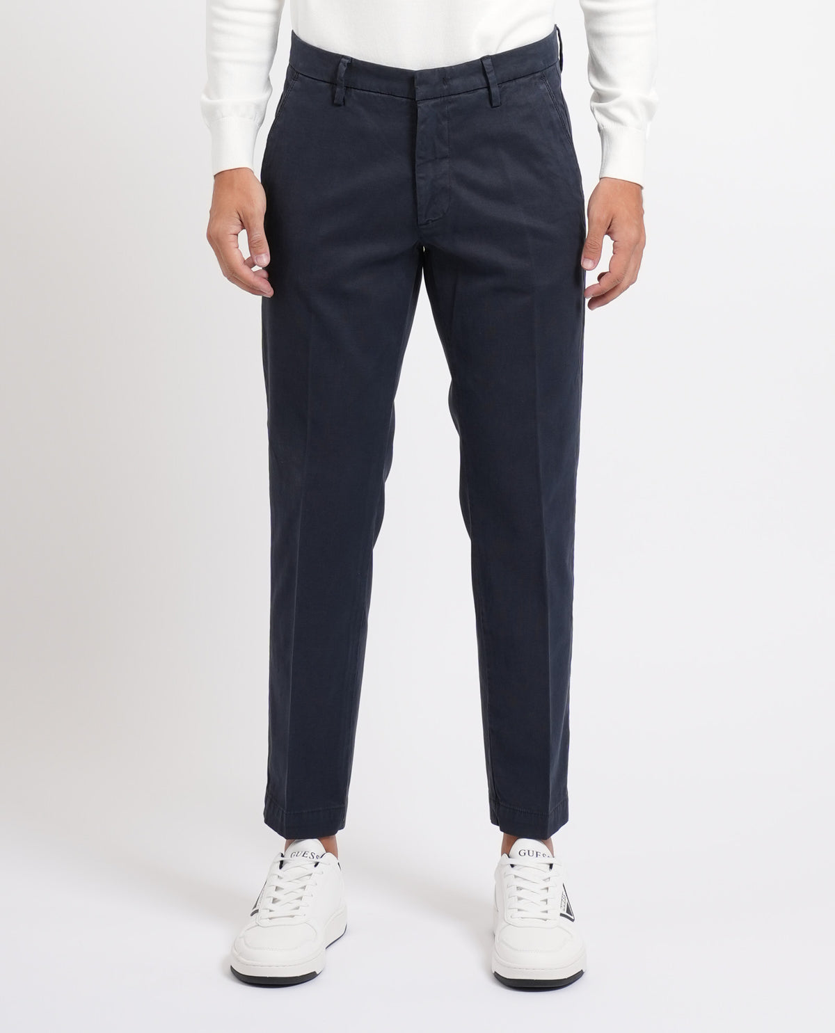 Pantaloni slim fit Sette/Mezzo con gancio 