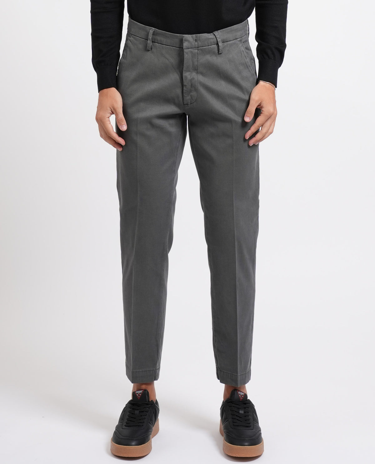 Pantaloni slim fit Sette/Mezzo con gancio 
