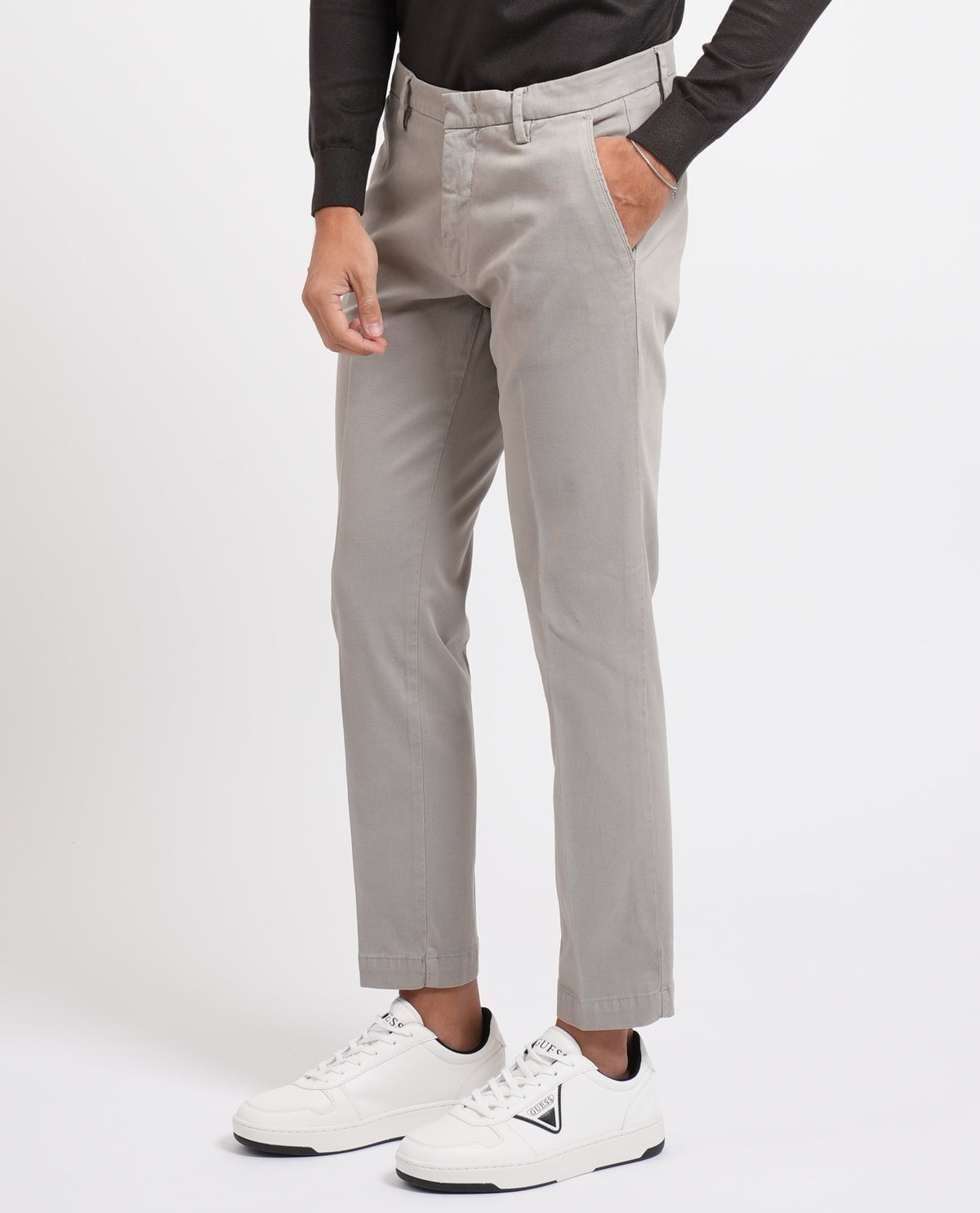Pantaloni slim fit Sette/Mezzo con gancio 