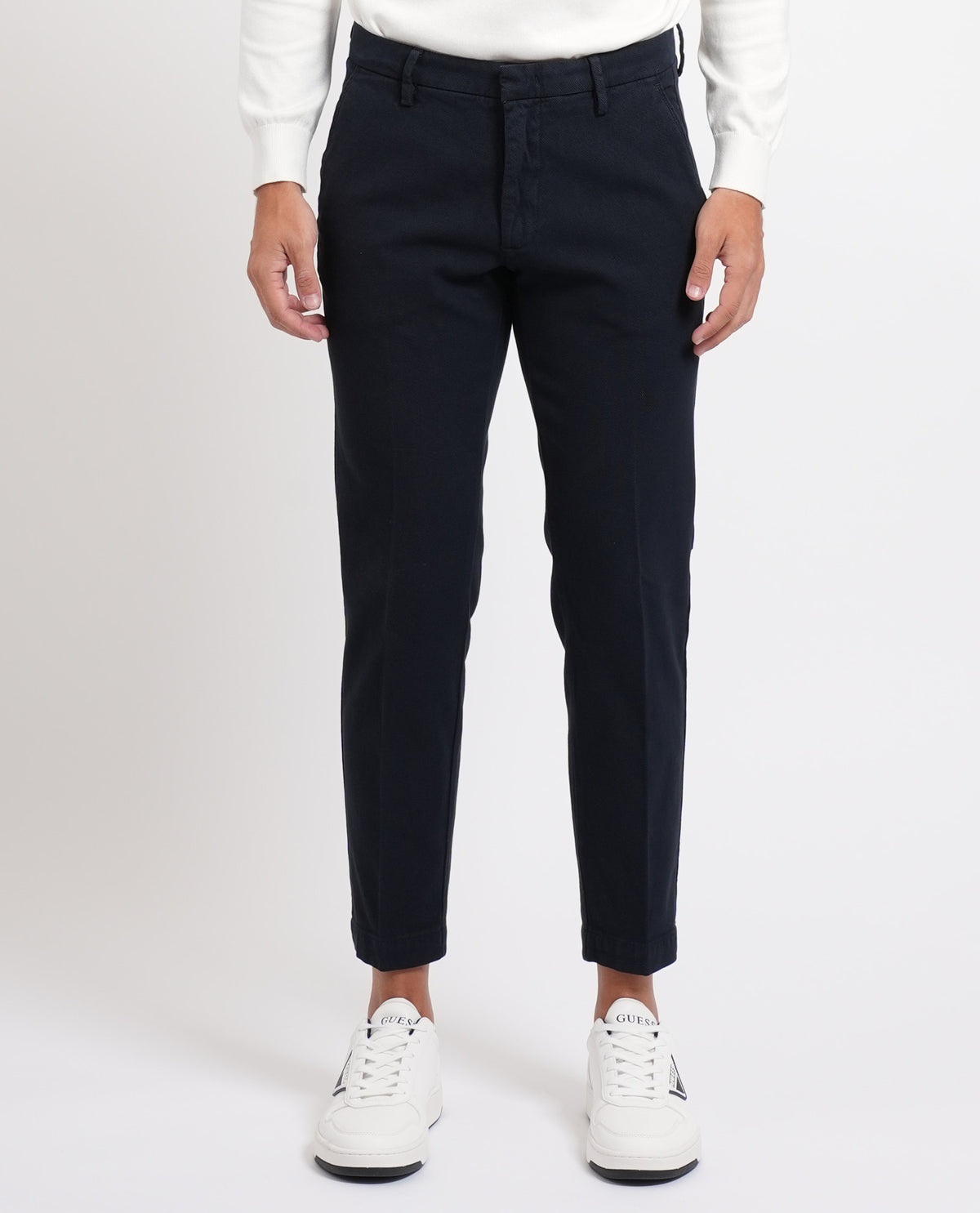 Pantaloni slim fit Sette/Mezzo con gancio 