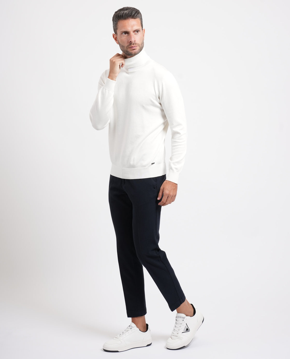 Pantaloni slim fit Sette/Mezzo con gancio 