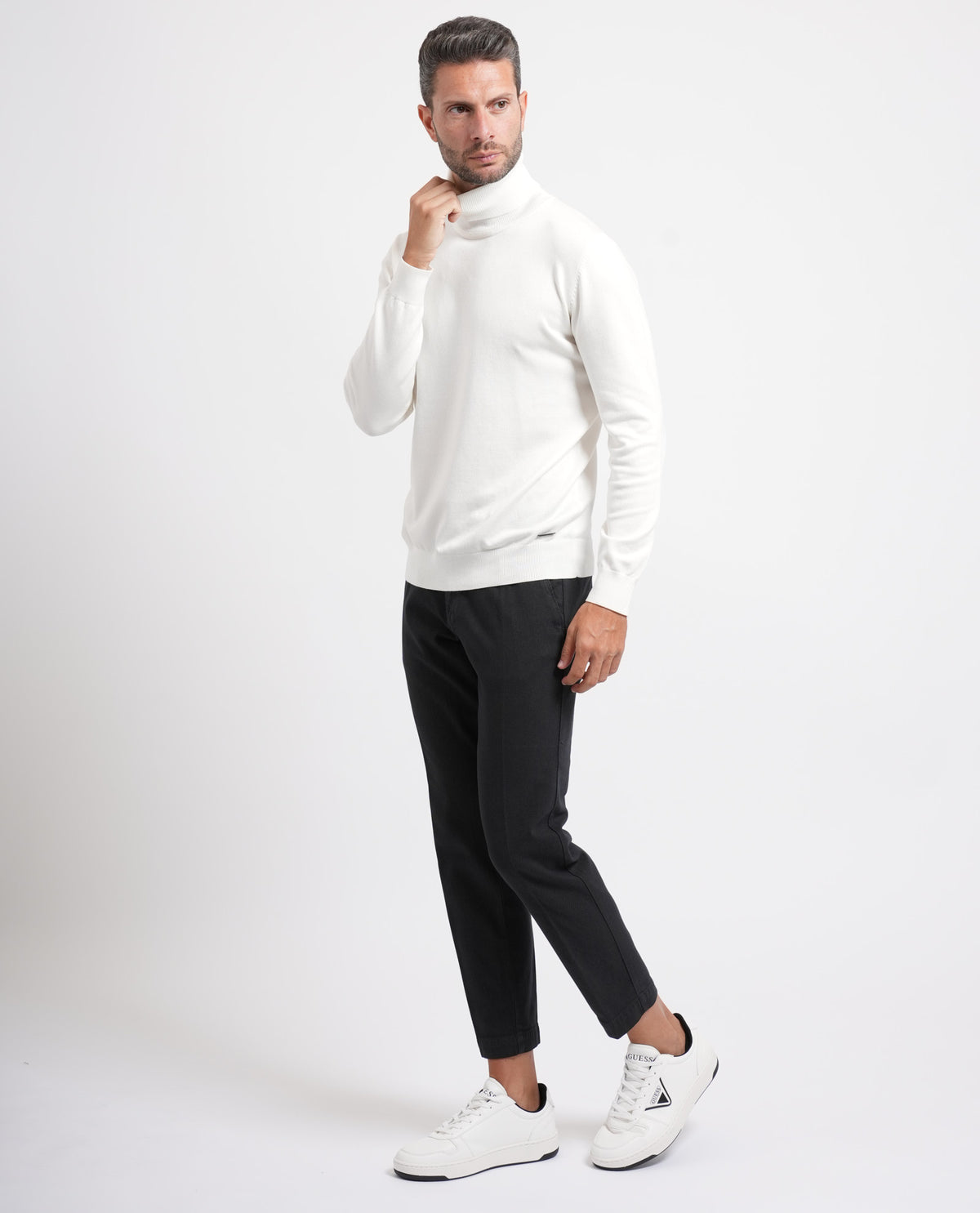 Pantaloni slim fit Sette/Mezzo con gancio 