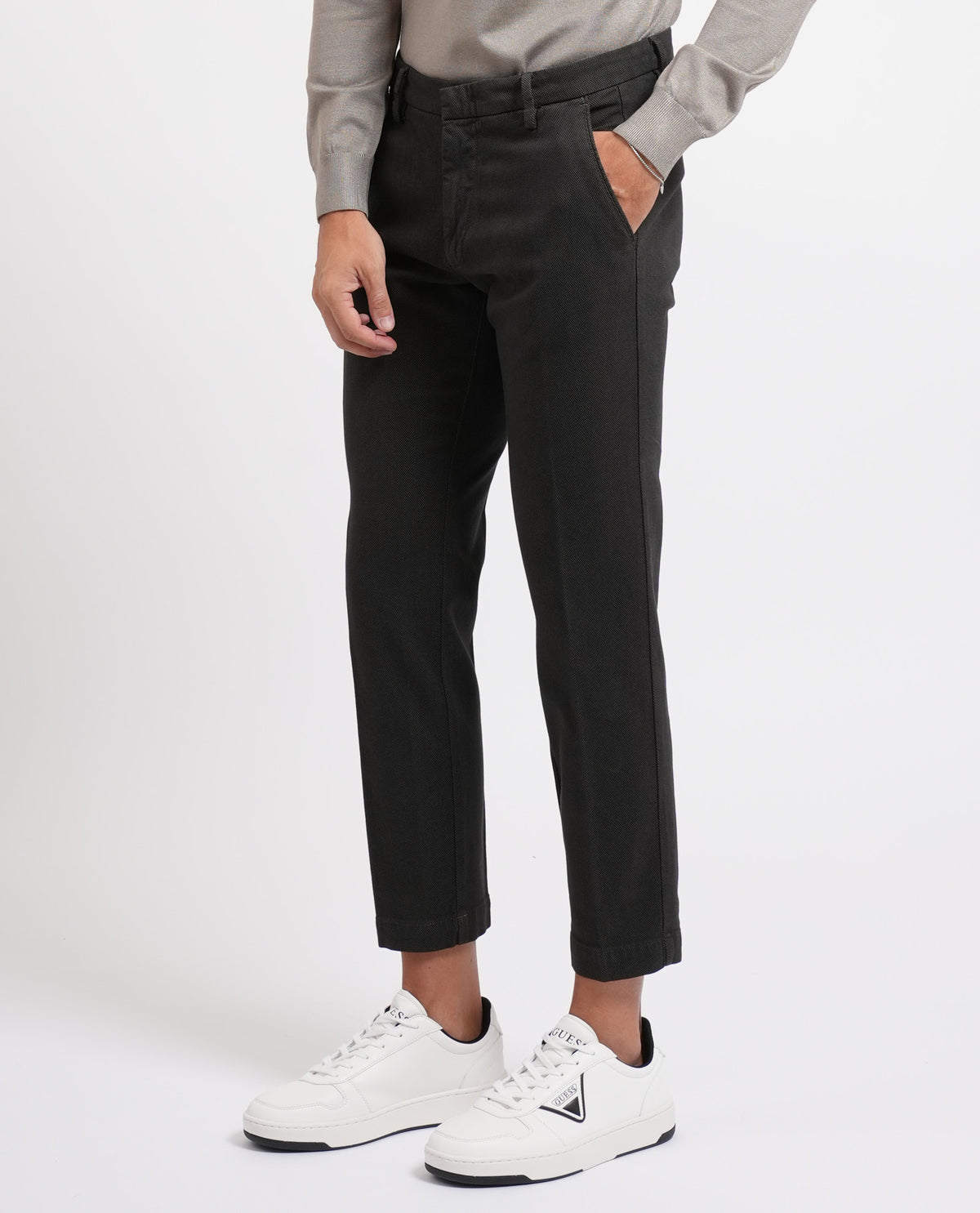 Pantaloni slim fit Sette/Mezzo con gancio 